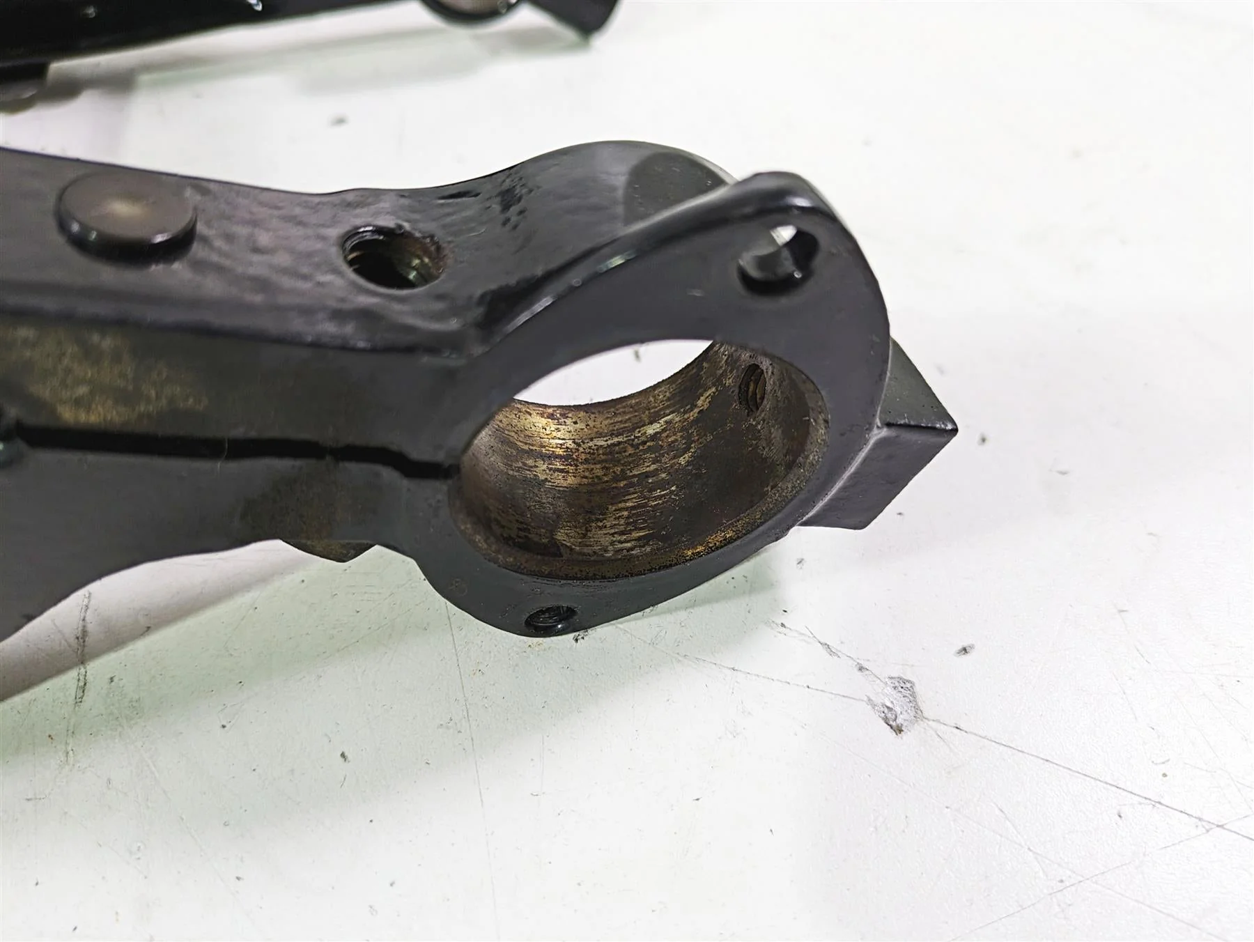 2003 Harley Touring FLHTCUI 100TH E-Glide Upper Lower Triple Tree Set 45446-87A - Image 12