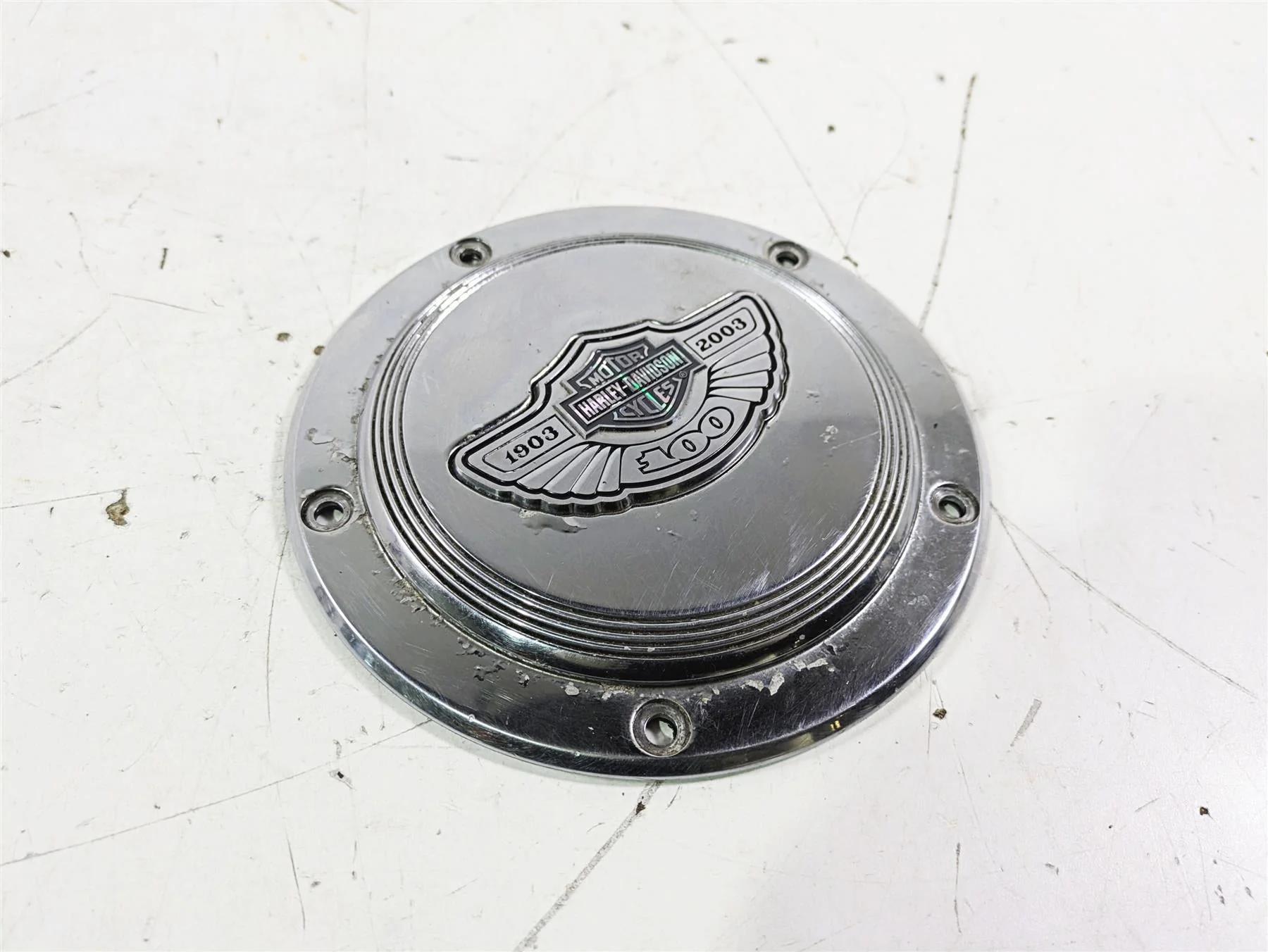 2003 Harley Touring FLHTCUI E-Glide 100th Chrome Derby Cover 25001-03 - Image 12