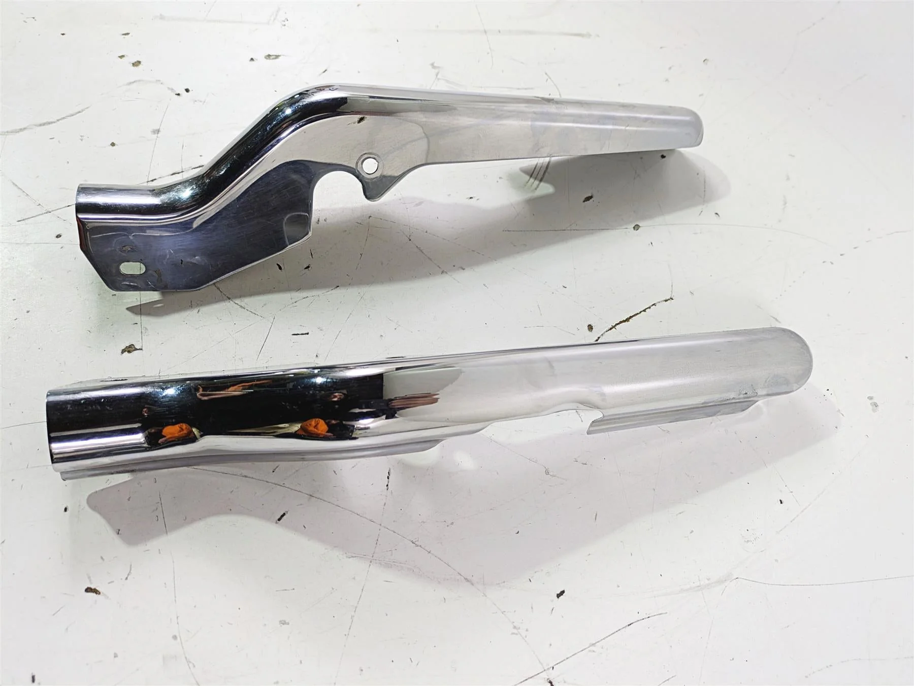 2003 Harley Touring FLHTCUI E-Glide 100th Rear Frame Chrome Struts 47502-97 - Image 4