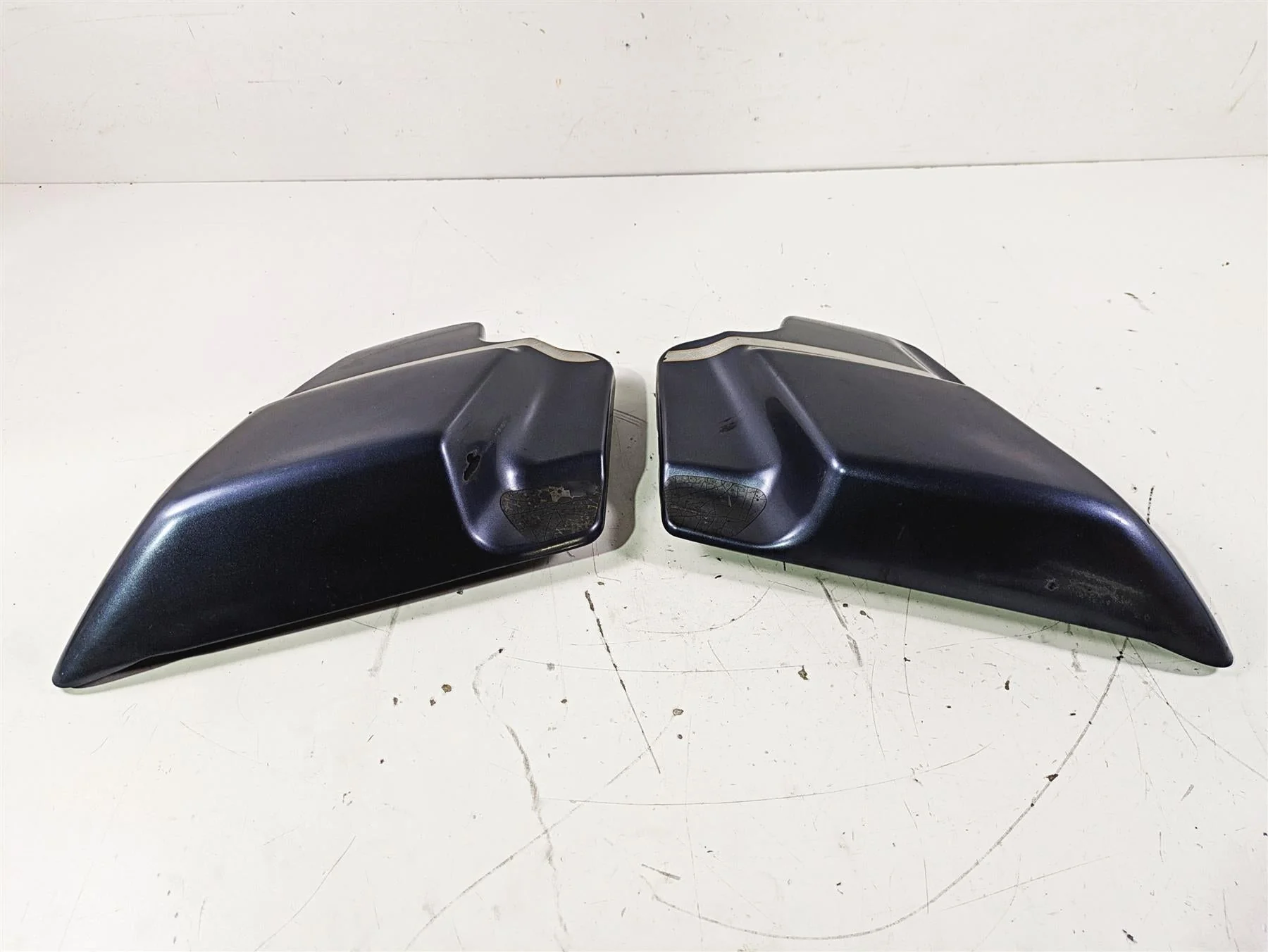 2003 Harley Touring FLHTCUI E-Glide 100th Side Cover Gunmetal Pearl Set 66250-97 - Image 2