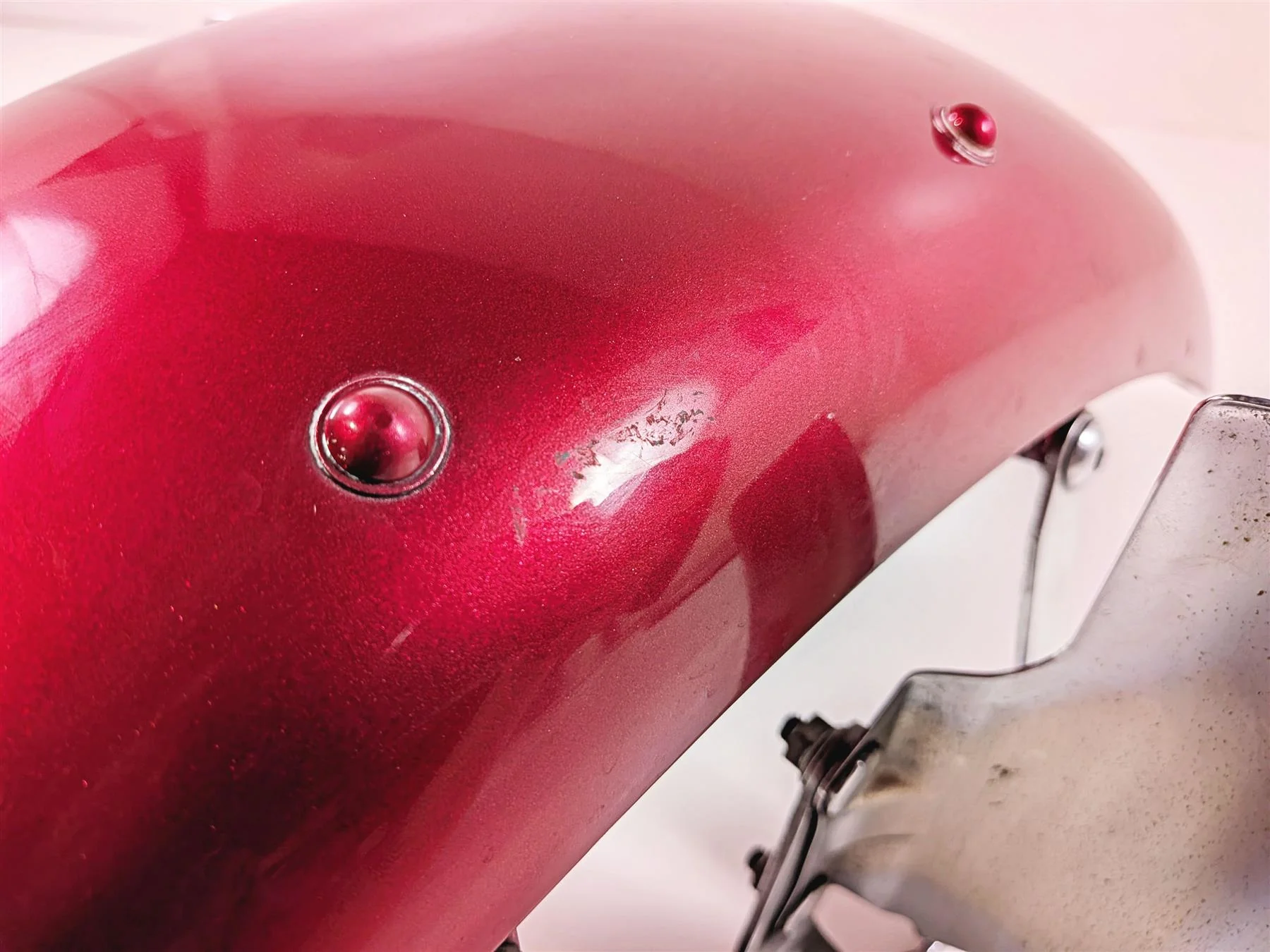 2003 Honda V-Twin VTX1800 C Front Fender Durango Red Metallic 61110-MCH-A00ZA - Image 10