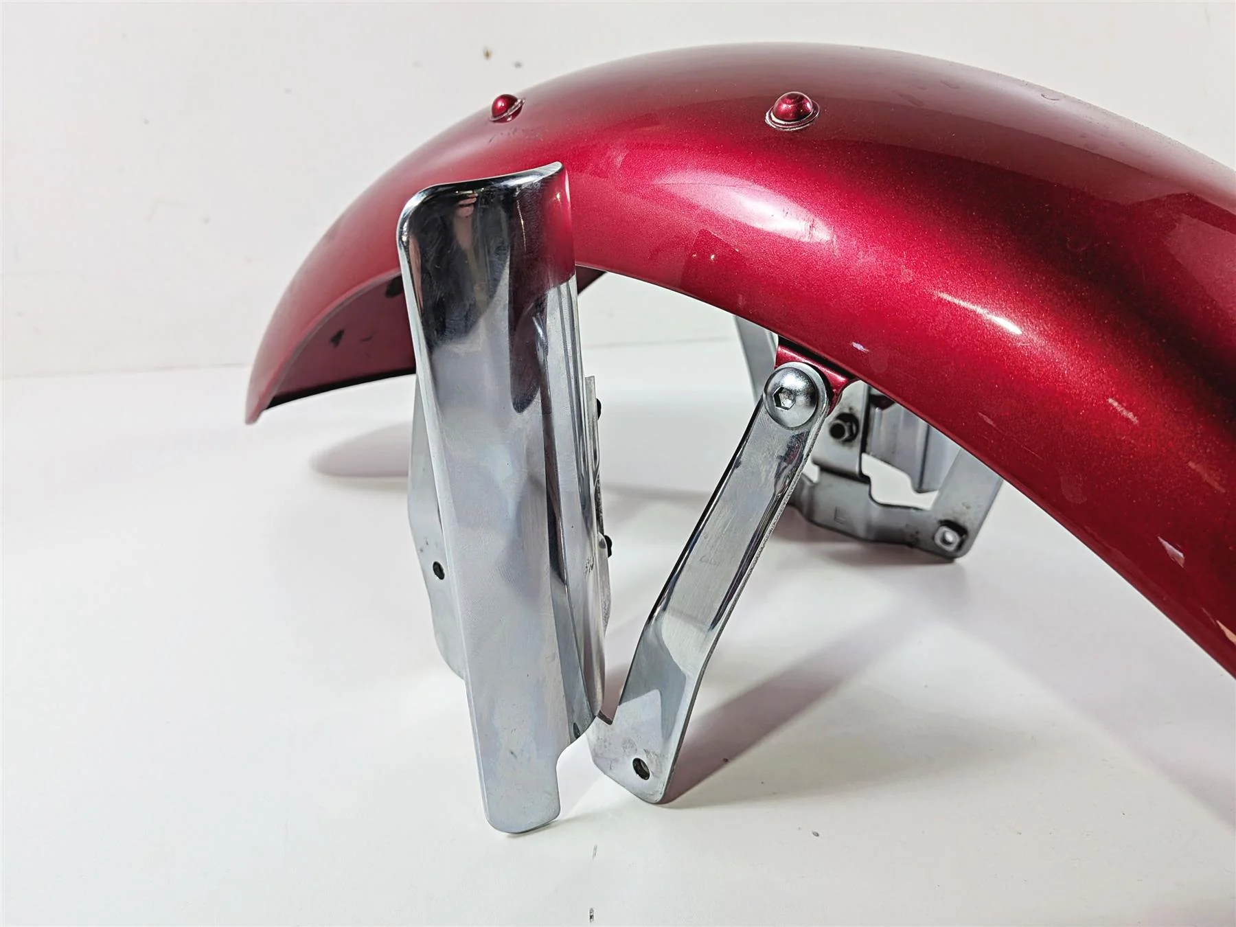 2003 Honda V-Twin VTX1800 C Front Fender Durango Red Metallic 61110-MCH-A00ZA - Image 12