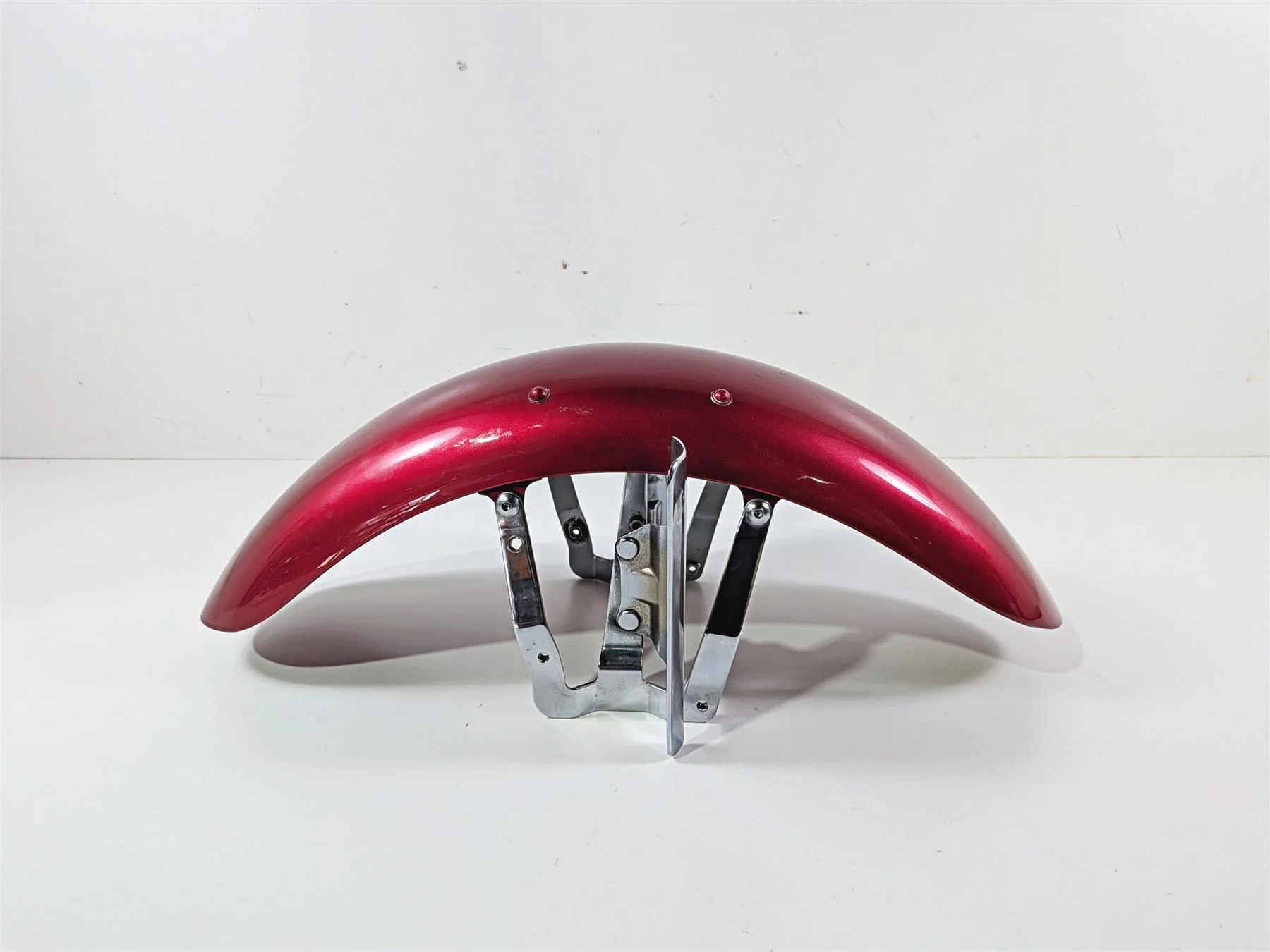 2003 Honda V-Twin VTX1800 C Front Fender Durango Red Metallic 61110-MCH-A00ZA - Image 3