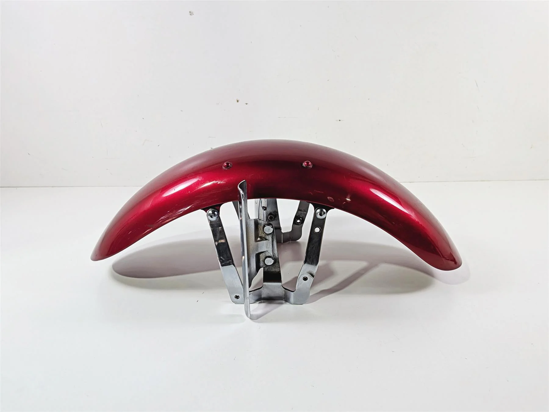 2003 Honda V-Twin VTX1800 C Front Fender Durango Red Metallic 61110-MCH-A00ZA - Image 5