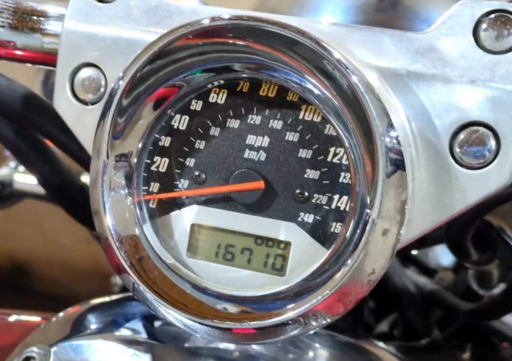 2003 Honda V-Twin VTX1800 C Gauges Speedometer Instrument - 16k 37200-MCH-673 - Image 2
