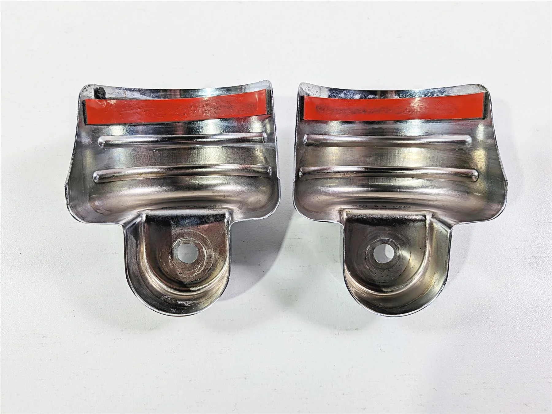 2003 Honda V-Twin VTX1800 C Kuryakyn Chrome Rear Shock Top Covers 8261 - Image 10