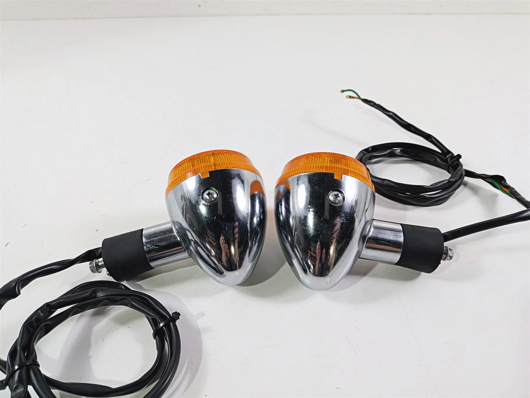 2003 Honda V-Twin VTX1800 C Rear Blinker Turn Signal Set - Read 33600-MCH-003 - Image 7