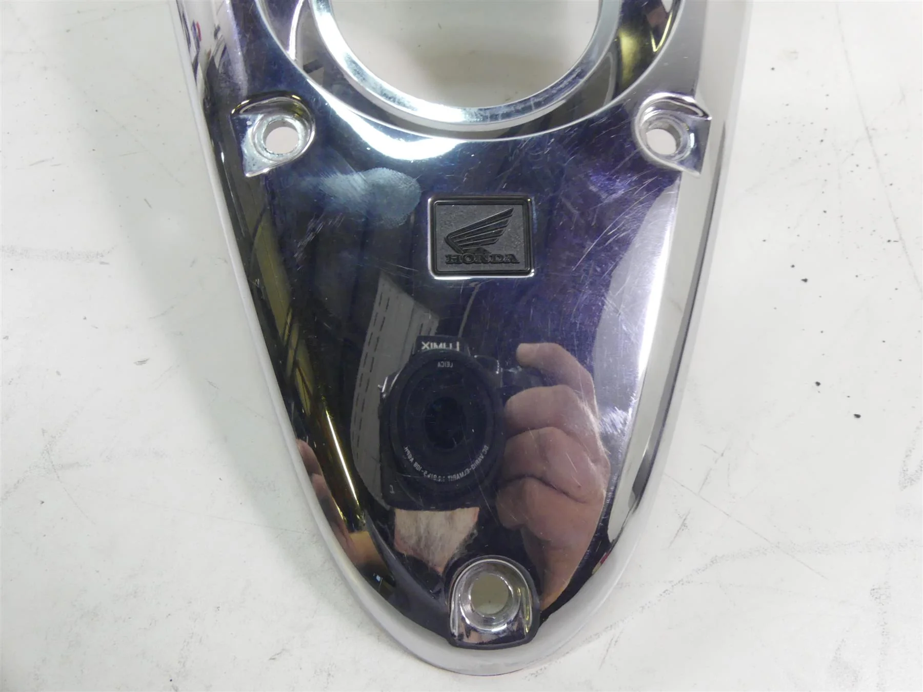 2003 Honda VTX1800R Fuel Gas Petrol Chrome Tank Dash Cover Fairing 17621-MCV-000 - Image 8