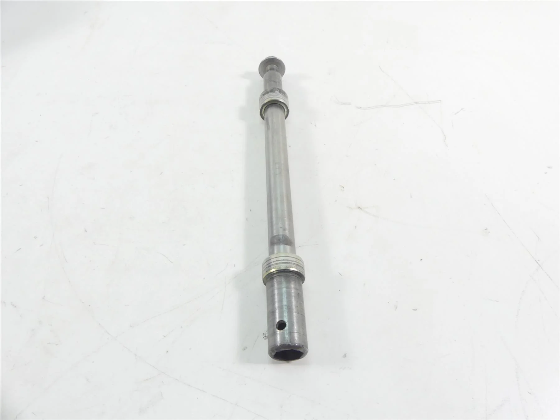 2003 Honda VTX1800R Straight Front Wheel Spindle Axle 44301-MZ0-A40 - Image 2