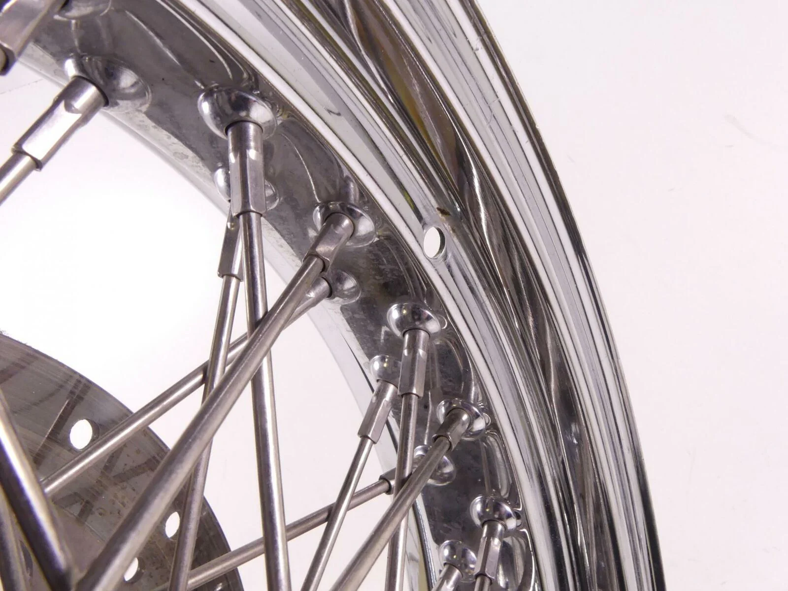 2003 Indian Spirit Springfield Front Spoke Wheel Rim 16x3.5 & Brake Disc 21-950 - Image 5