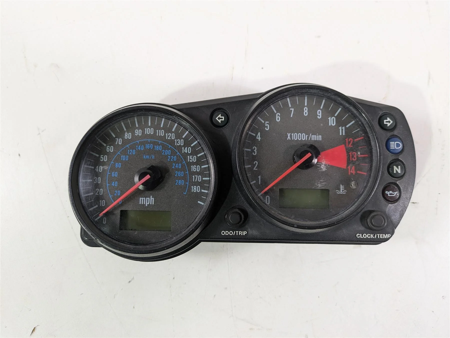 2003 Kawasaki ZX9R Ninja Gauges Speedometer 75K Instrument Cluster 28011-1219