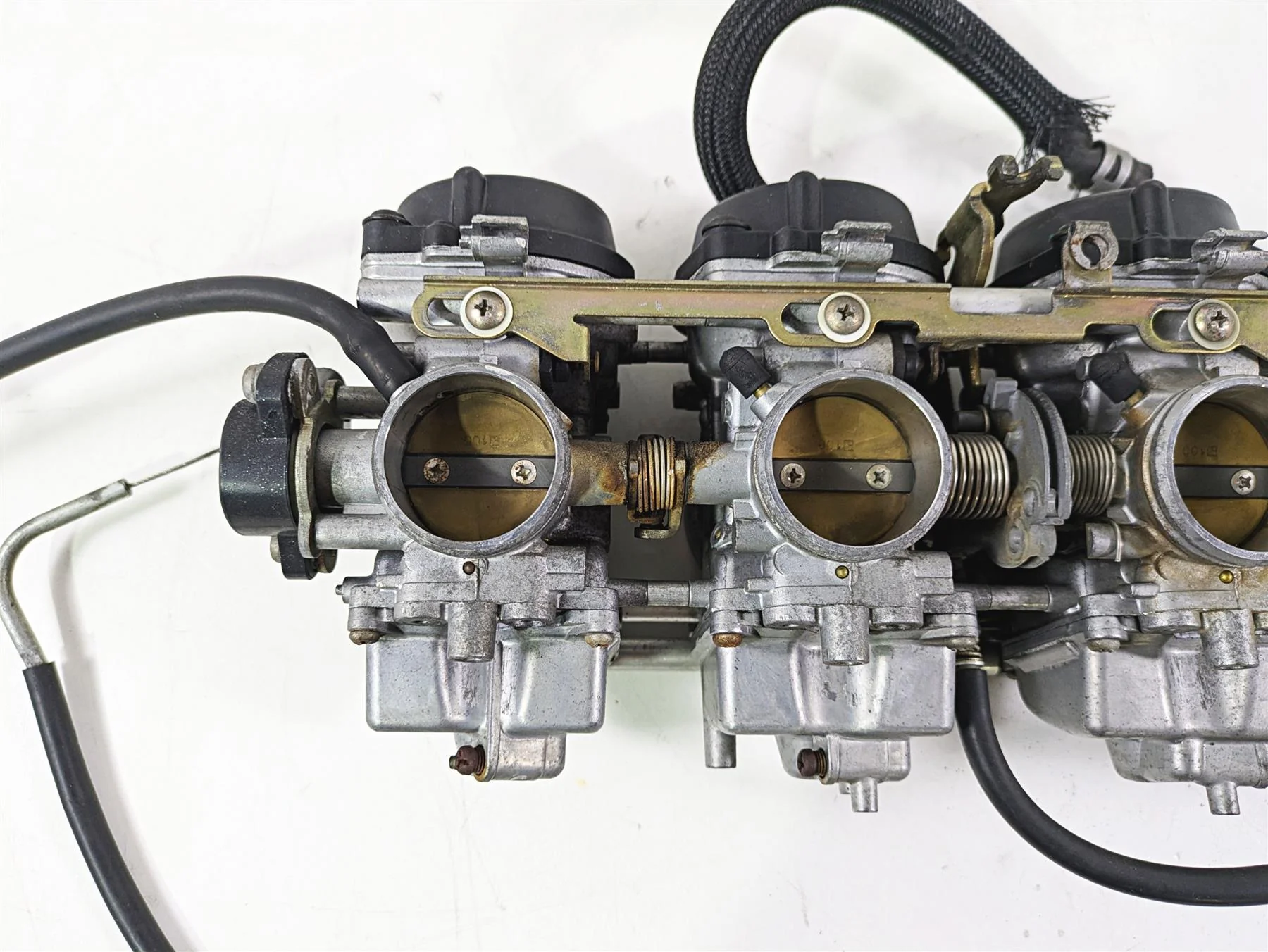 2003 Suzuki GSF1200 Bandit Mikuni Carb Carburetor Set - Read 13201-32F10 - Image 6