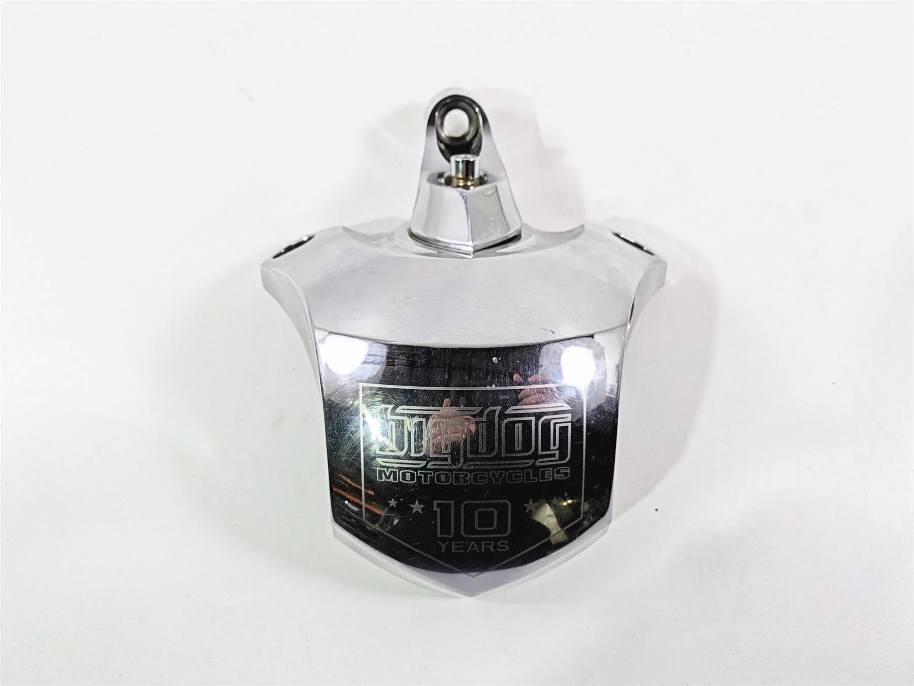 2004 Big Dog Chopper 10 Years Chrome  Coil Cover FAiring & Mount 170-000032-01 - Image 5