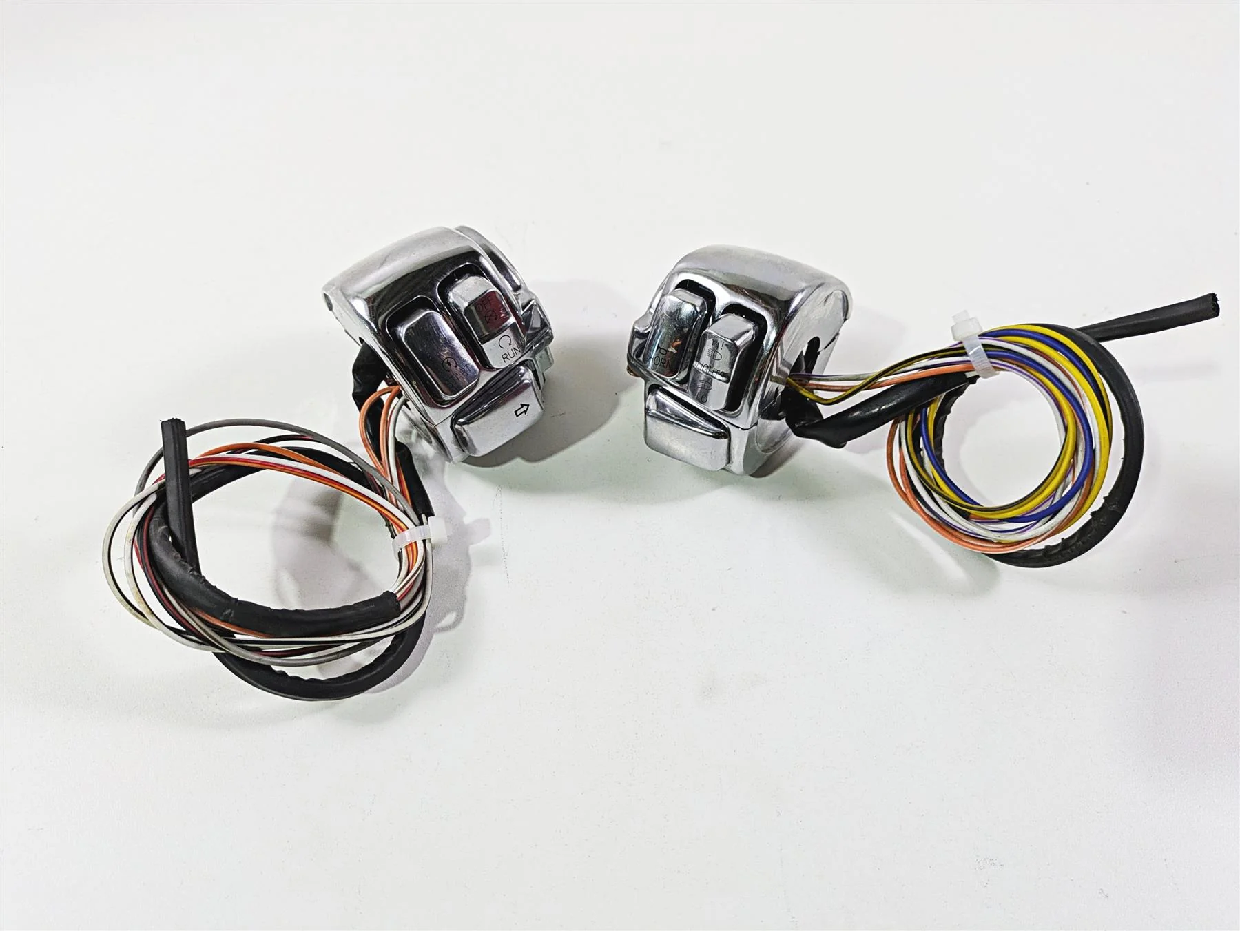 2004 Big Dog Chopper Chrome Harley Left Right Hand Light Kill STart Control Switch Set