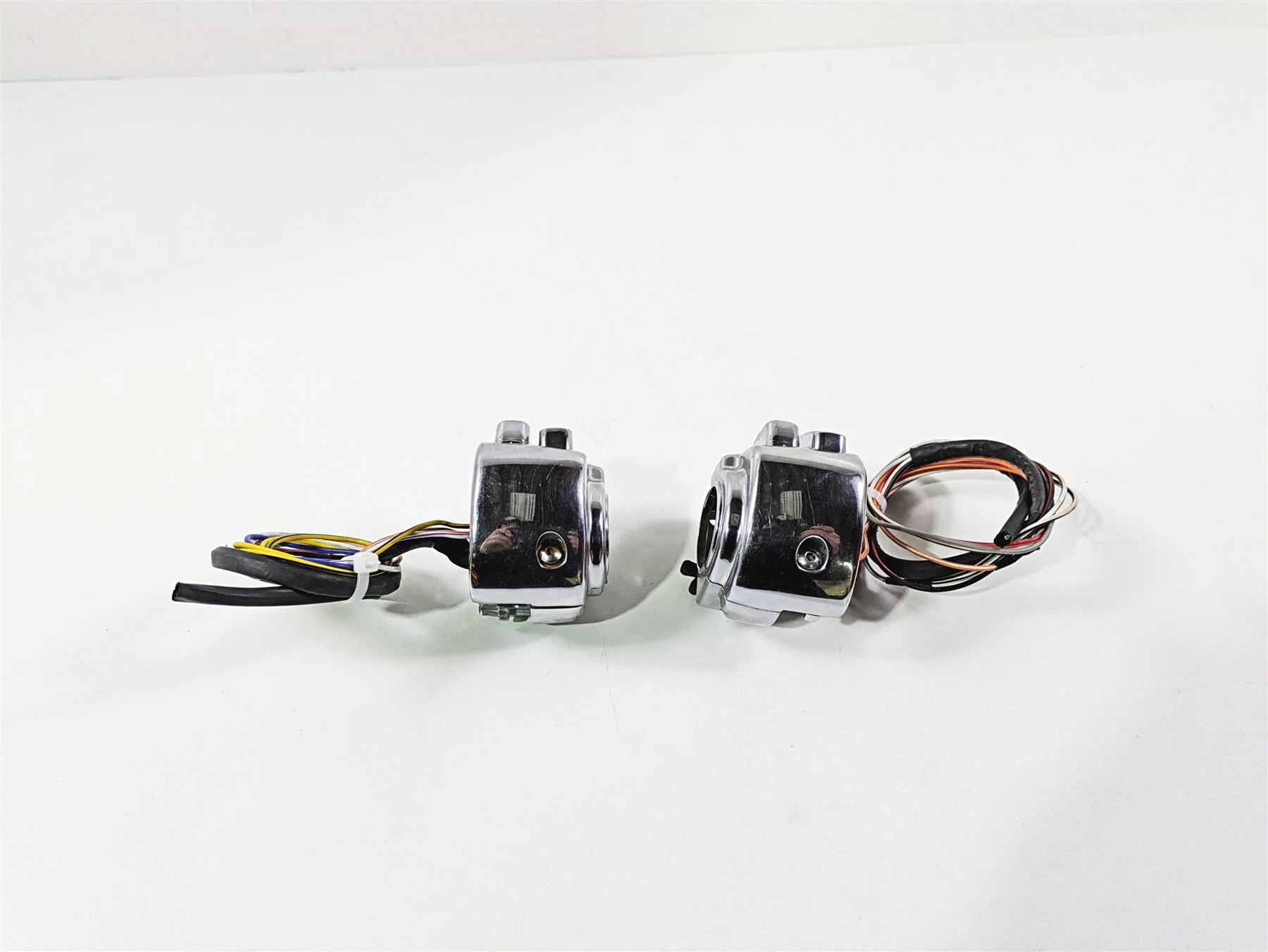 2004 Big Dog Chopper Chrome Harley Left Right Hand Light Kill STart Control Switch Set - Image 2
