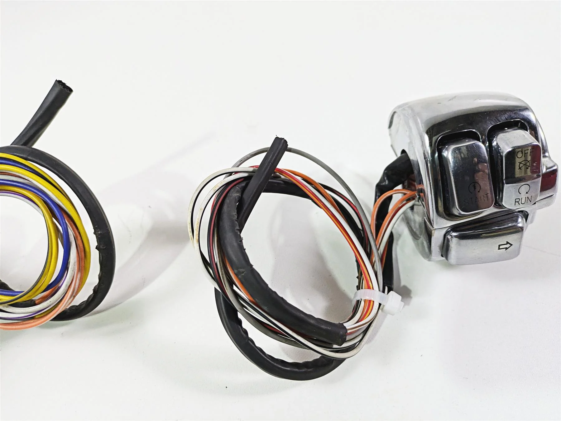 2004 Big Dog Chopper Chrome Harley Left Right Hand Light Kill STart Control Switch Set - Image 6