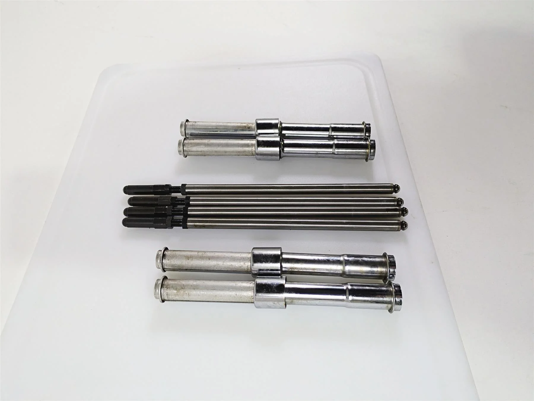 2004 Big Dog Chopper S&S Adjustable Push Rod Set With Chrome Covers - Image 2