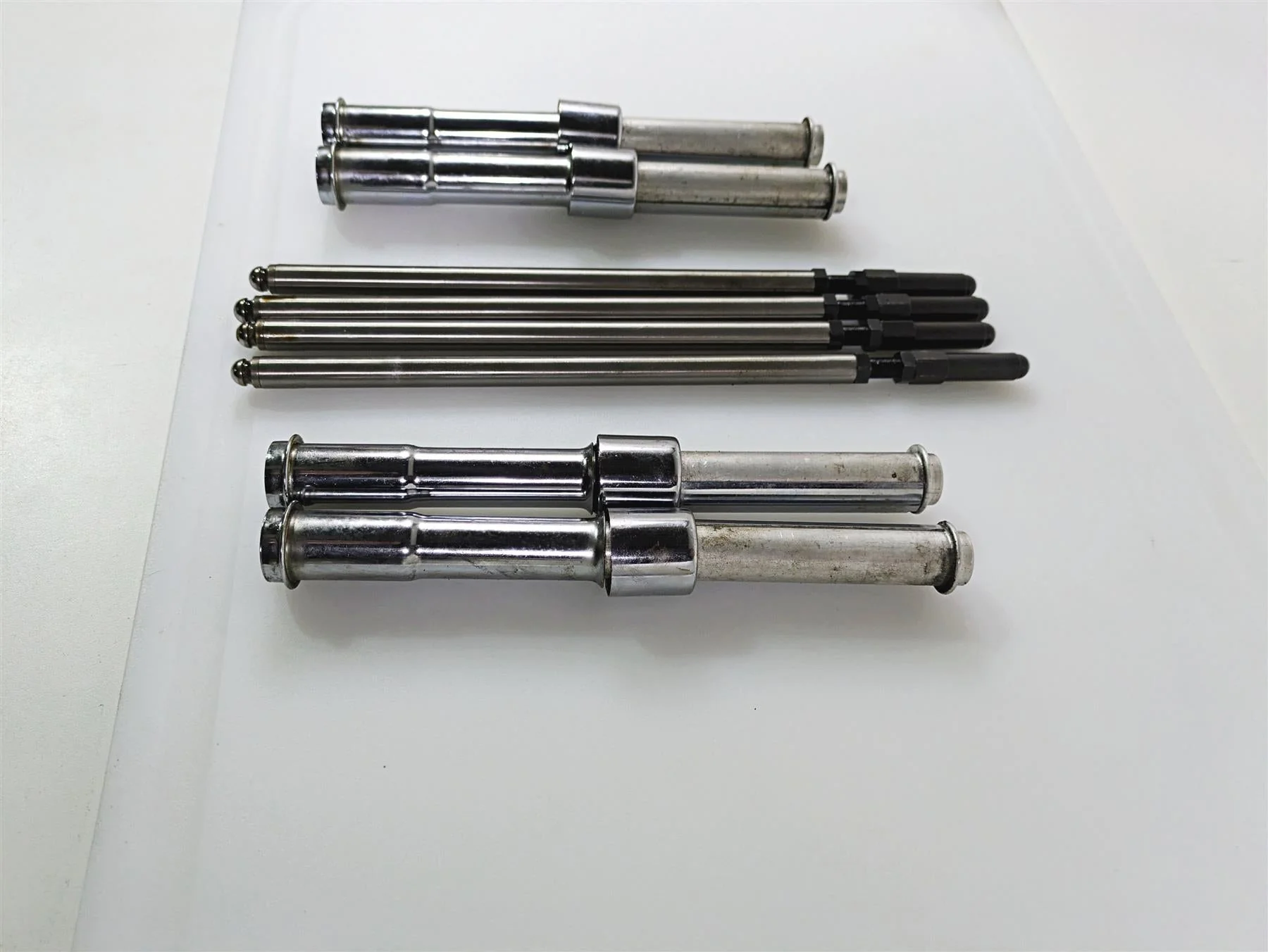 2004 Big Dog Chopper S&S Adjustable Push Rod Set With Chrome Covers - Image 3