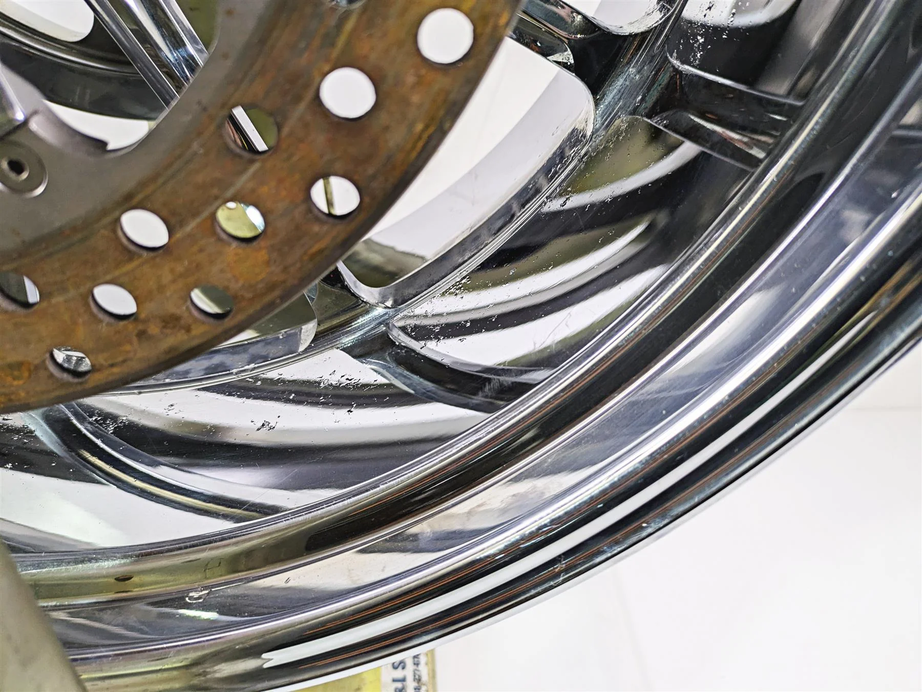 2004 Big Dog Chopper Straight Billet Rear Wheel Rim & Pulley 8.5x18 65T Pulley - Image 7