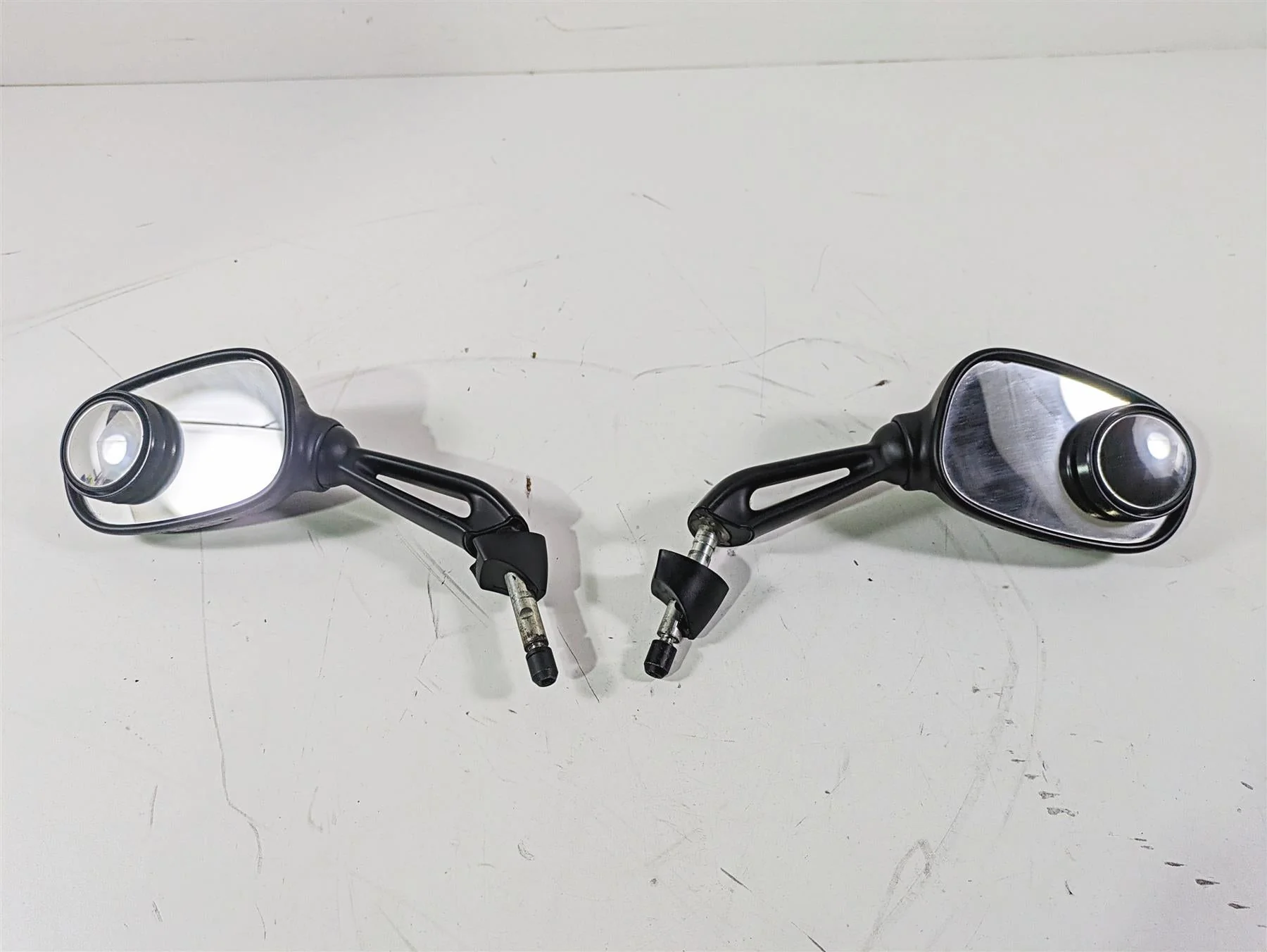 2004 BMW R1150GS R21 01-05 BMW K1200RS Left Right Rear View Mirror Set  51167653774 51167653773