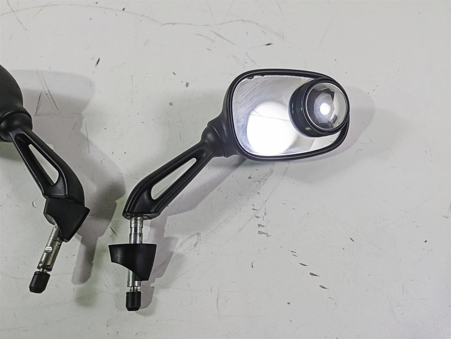 2004 BMW R1150GS R21 01-05 BMW K1200RS Left Right Rear View Mirror Set  51167653774 51167653773 - Image 5