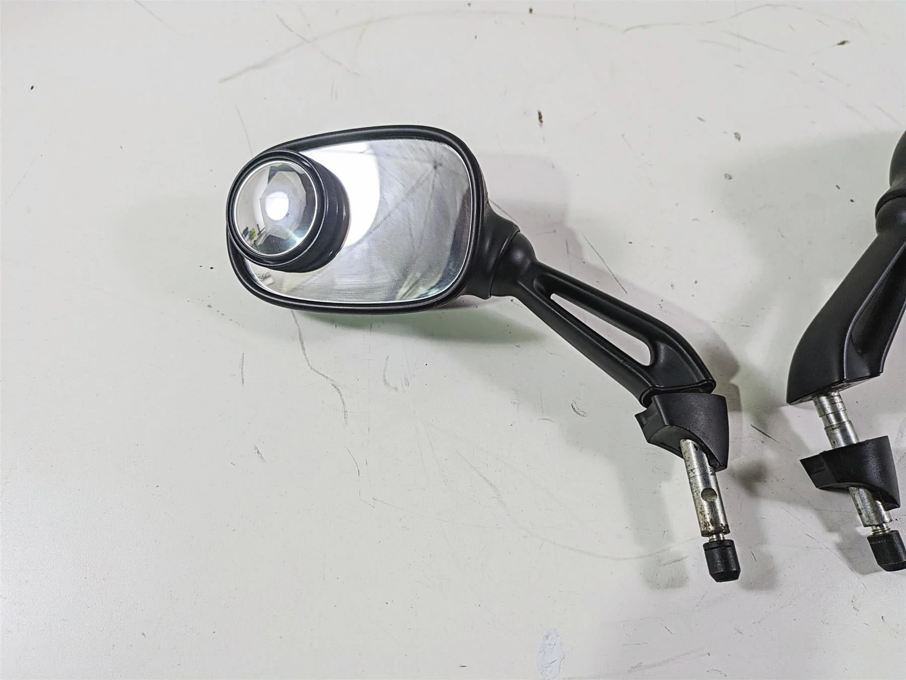2004 BMW R1150GS R21 01-05 BMW K1200RS Left Right Rear View Mirror Set  51167653774 51167653773 - Image 6