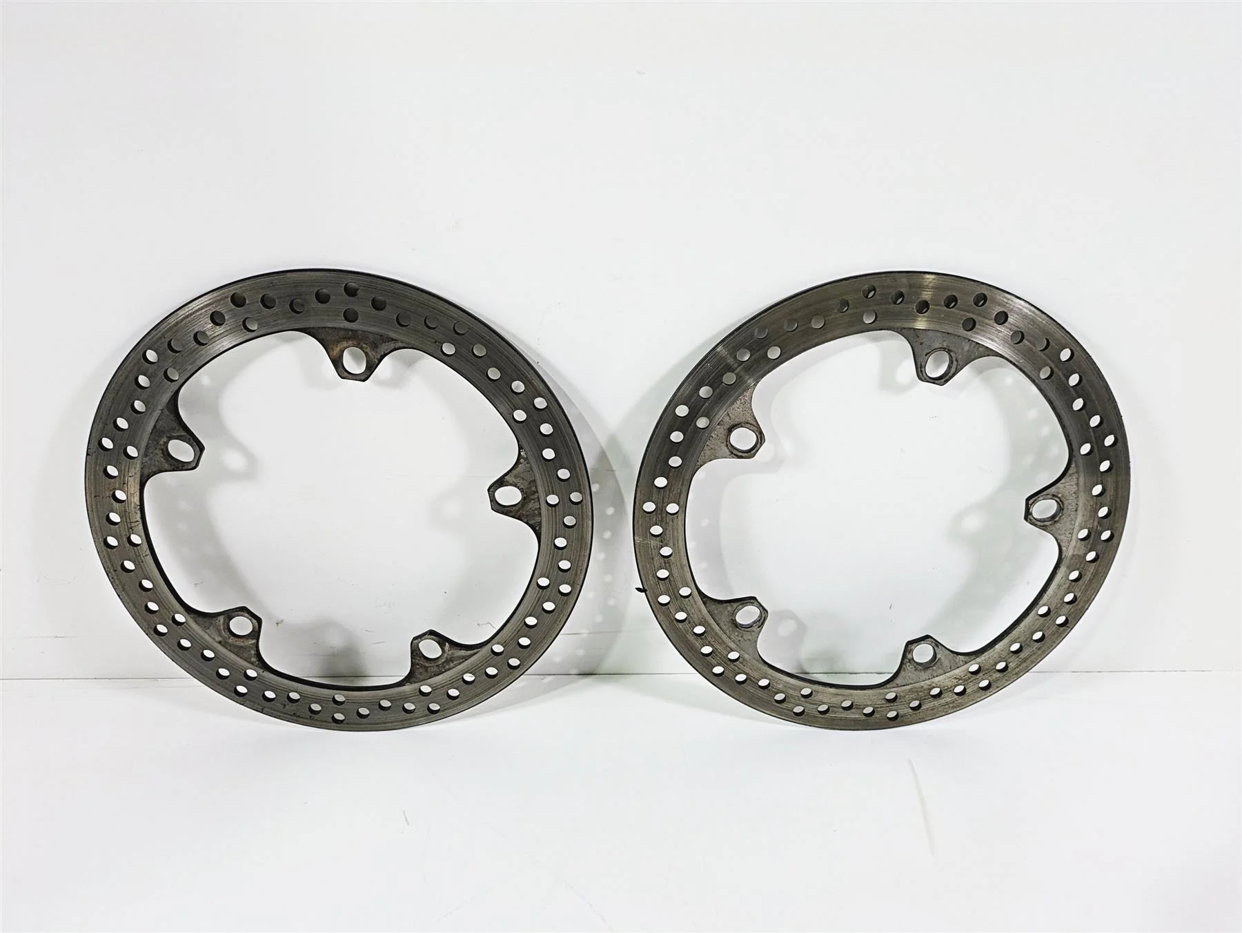 2004 BMW R1150GS R21 Front Brake Disc Rotor Set L 34112314893 R 34112314894 - Image 12