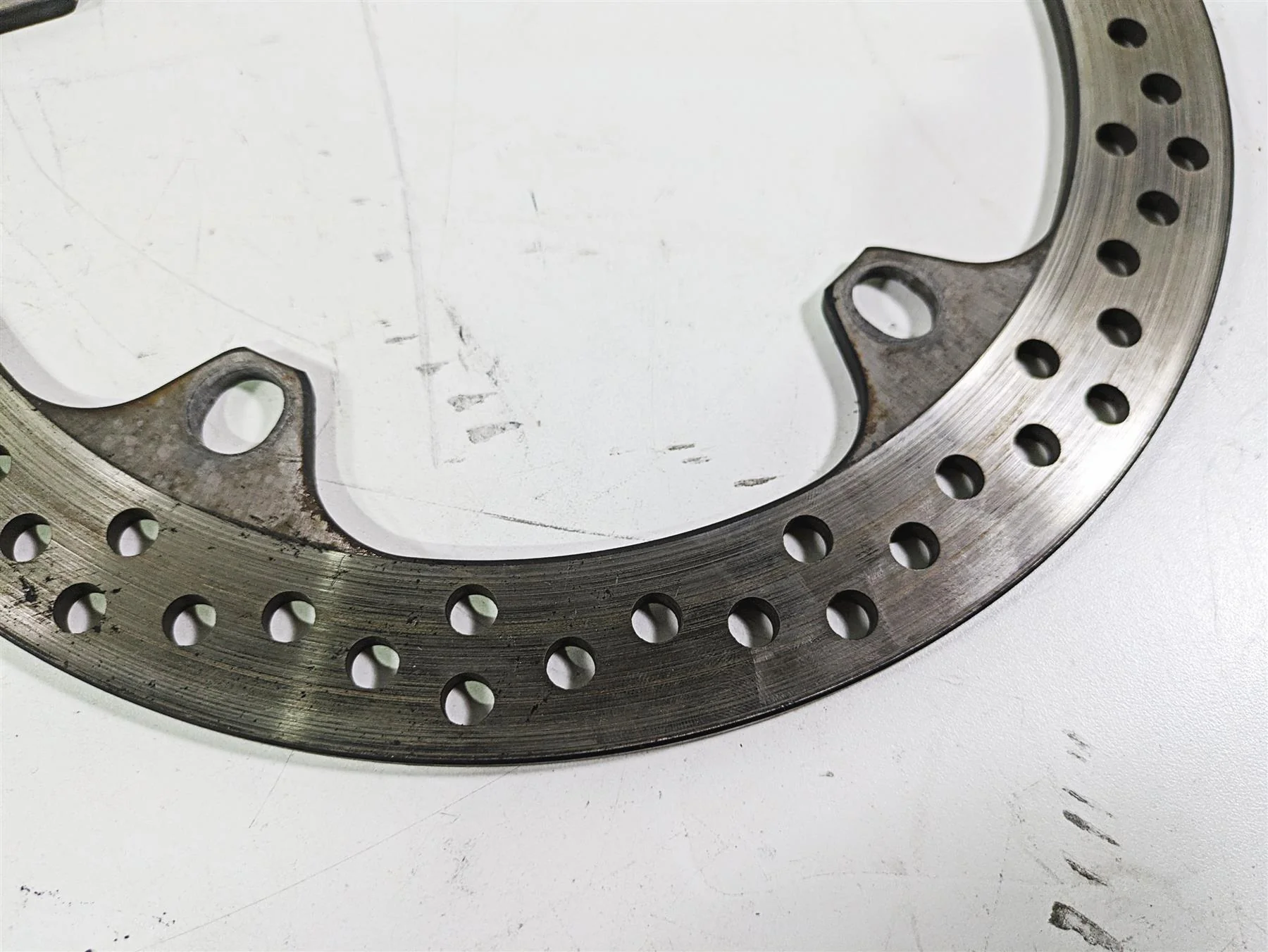 2004 BMW R1150GS R21 Front Brake Disc Rotor Set L 34112314893 R 34112314894 - Image 6