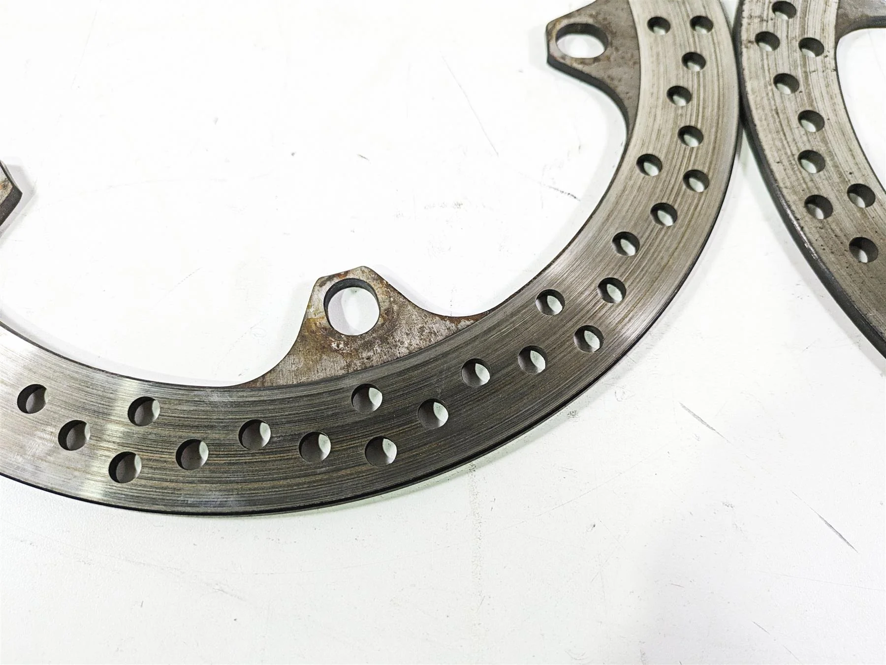 2004 BMW R1150GS R21 Front Brake Disc Rotor Set L 34112314893 R 34112314894 - Image 7
