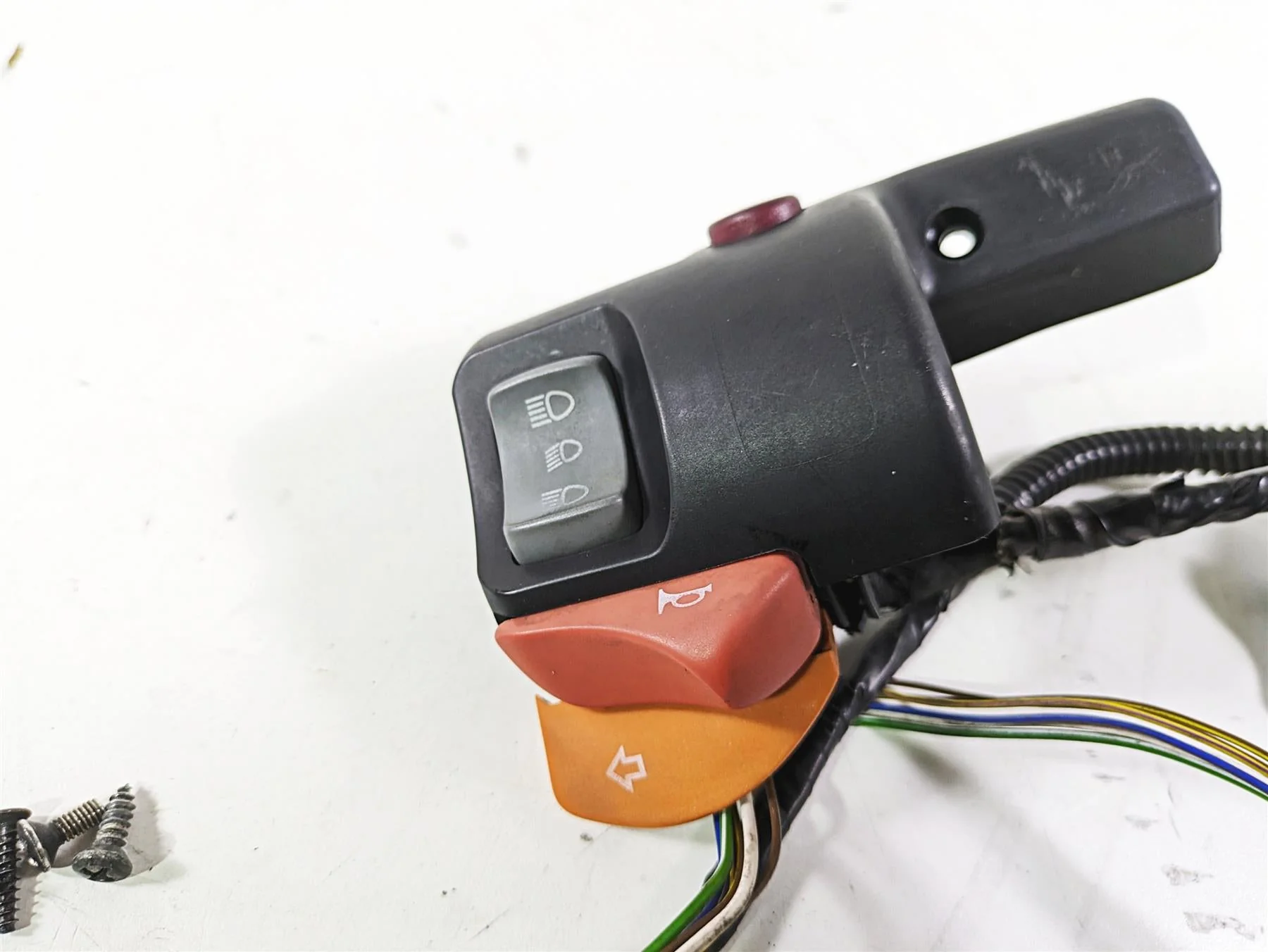 2004 BMW R1150GS R21 Left Hand Control Switch Blinker Light Horn 61317659325 - Image 5