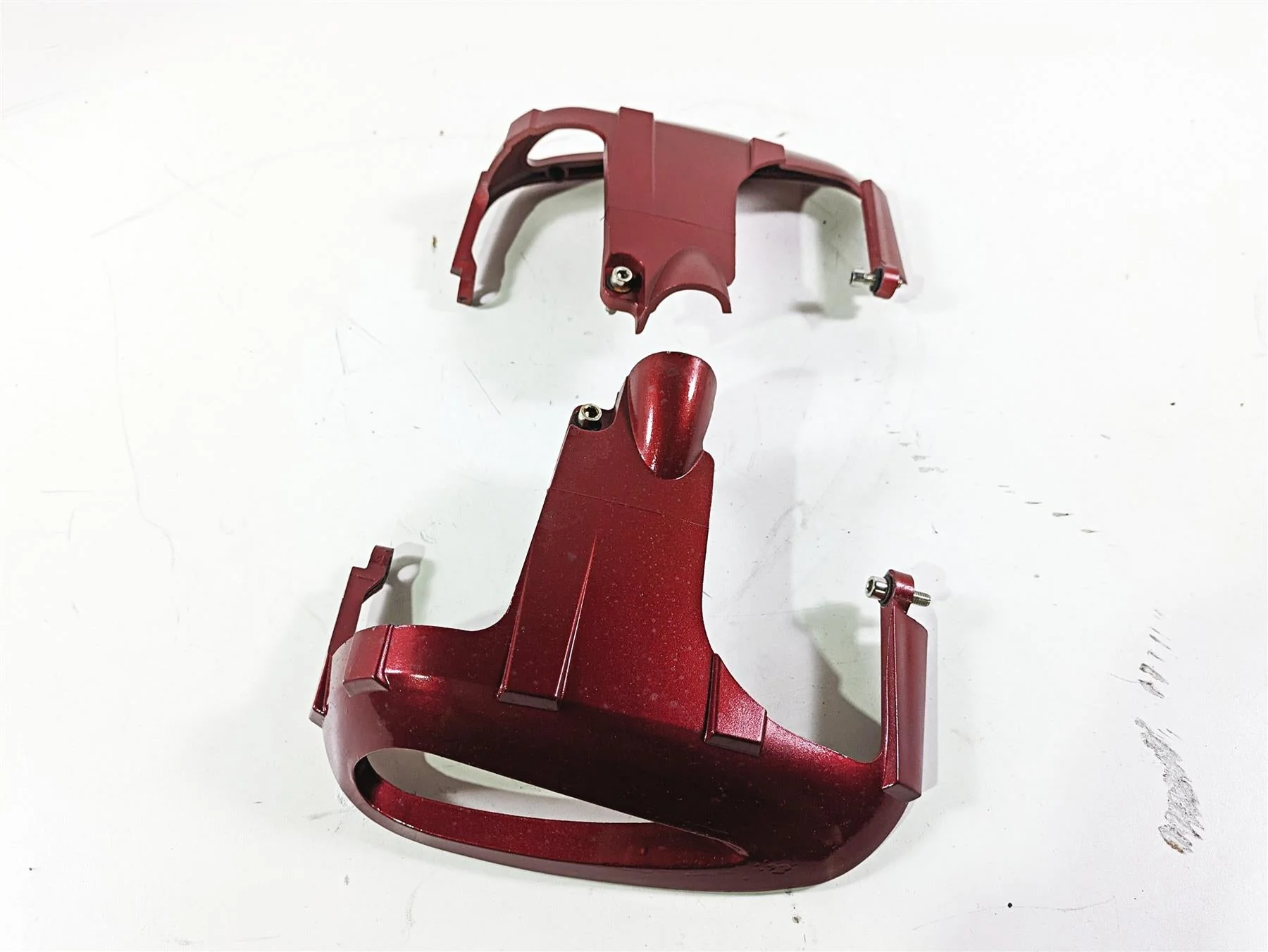 2004 BMW R1150GS R21 Left Right Valve Cylinderhead Cover Guard Set 46717675687 - Image 2