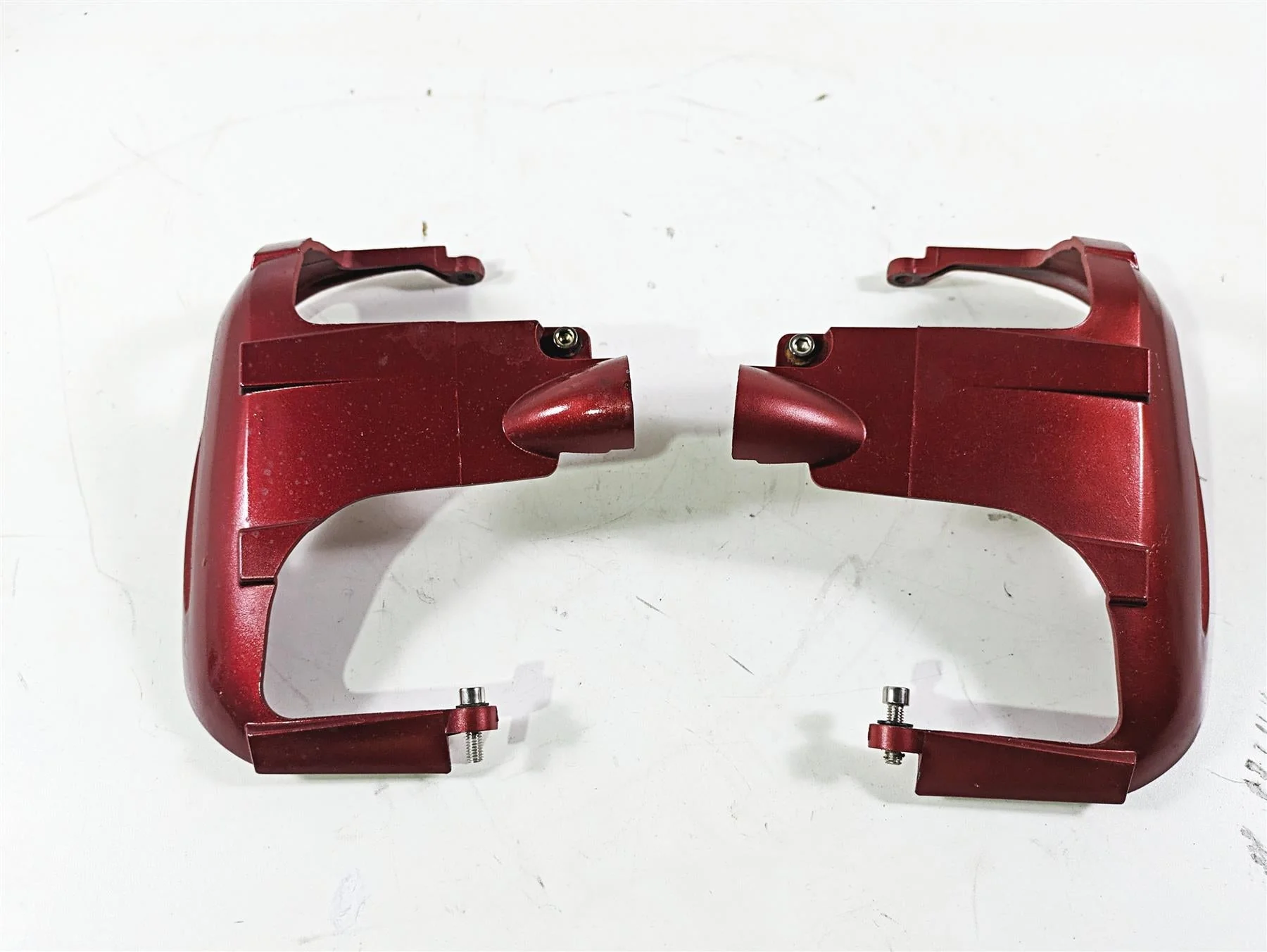 2004 BMW R1150GS R21 Left Right Valve Cylinderhead Cover Guard Set 46717675687 - Image 3