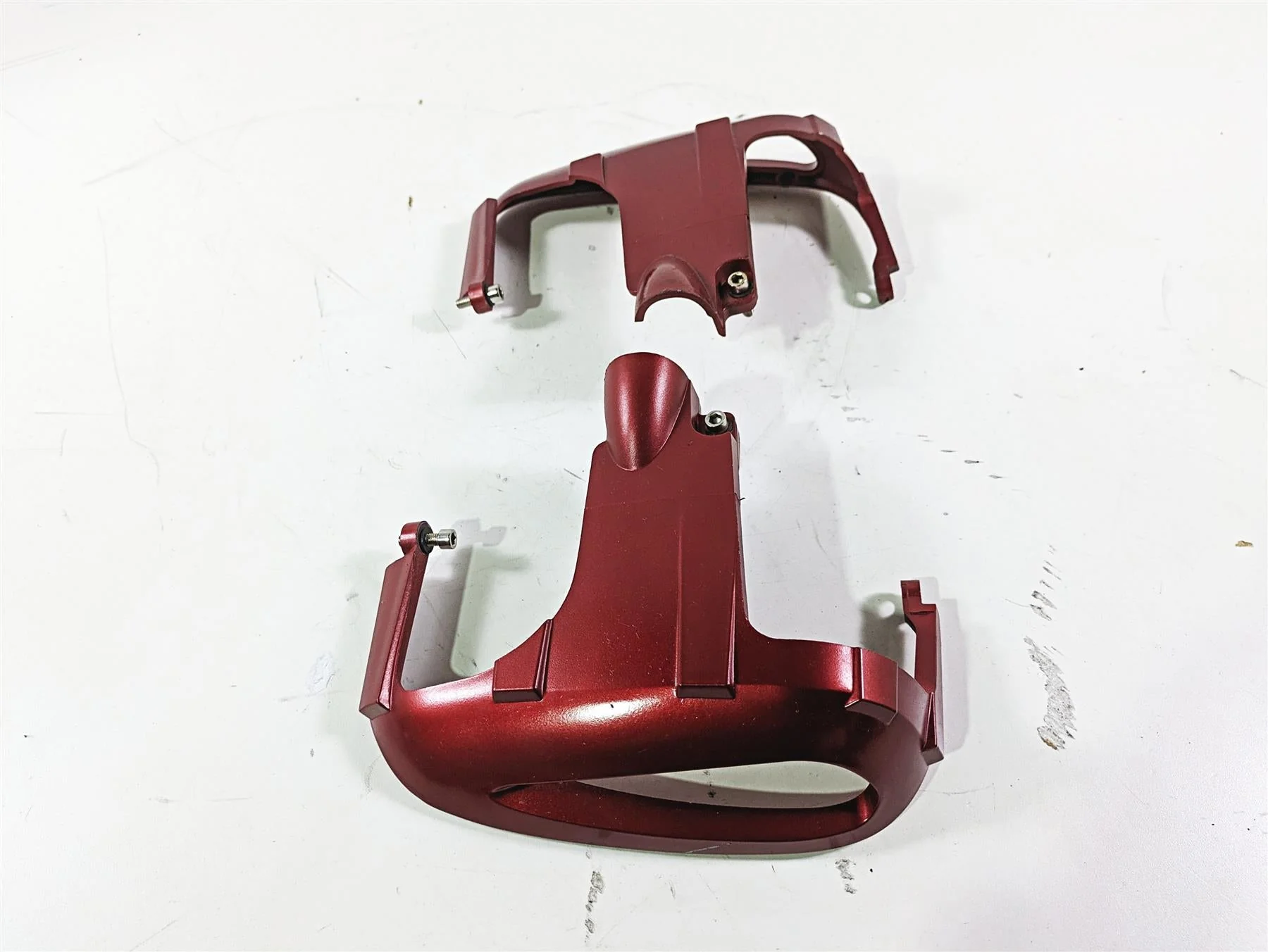 2004 BMW R1150GS R21 Left Right Valve Cylinderhead Cover Guard Set 46717675687 - Image 4