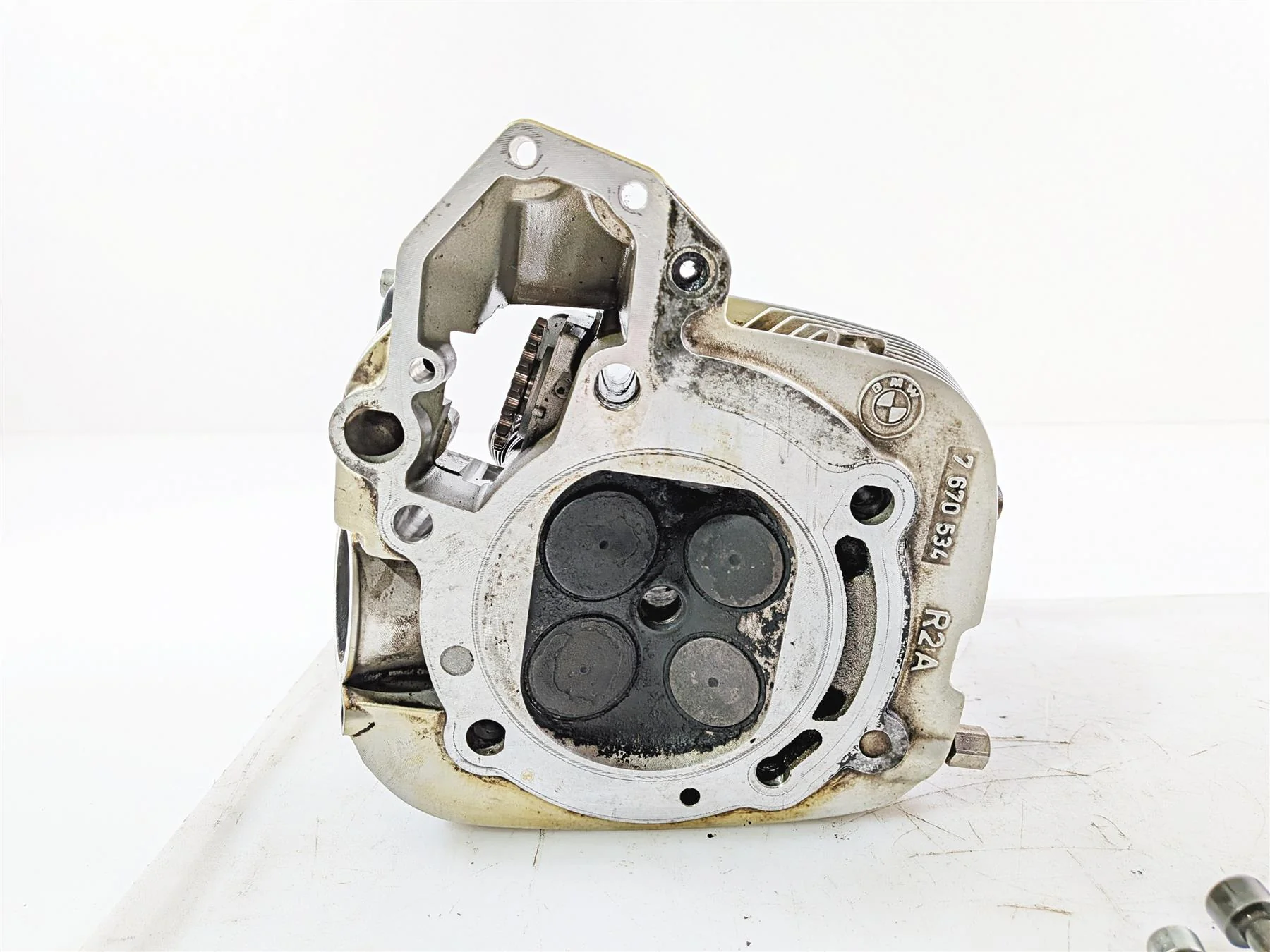 2004 BMW R1150GS R21 Right Cylinderhead Cylinder Head - Good Compression 7670534 - Image 8