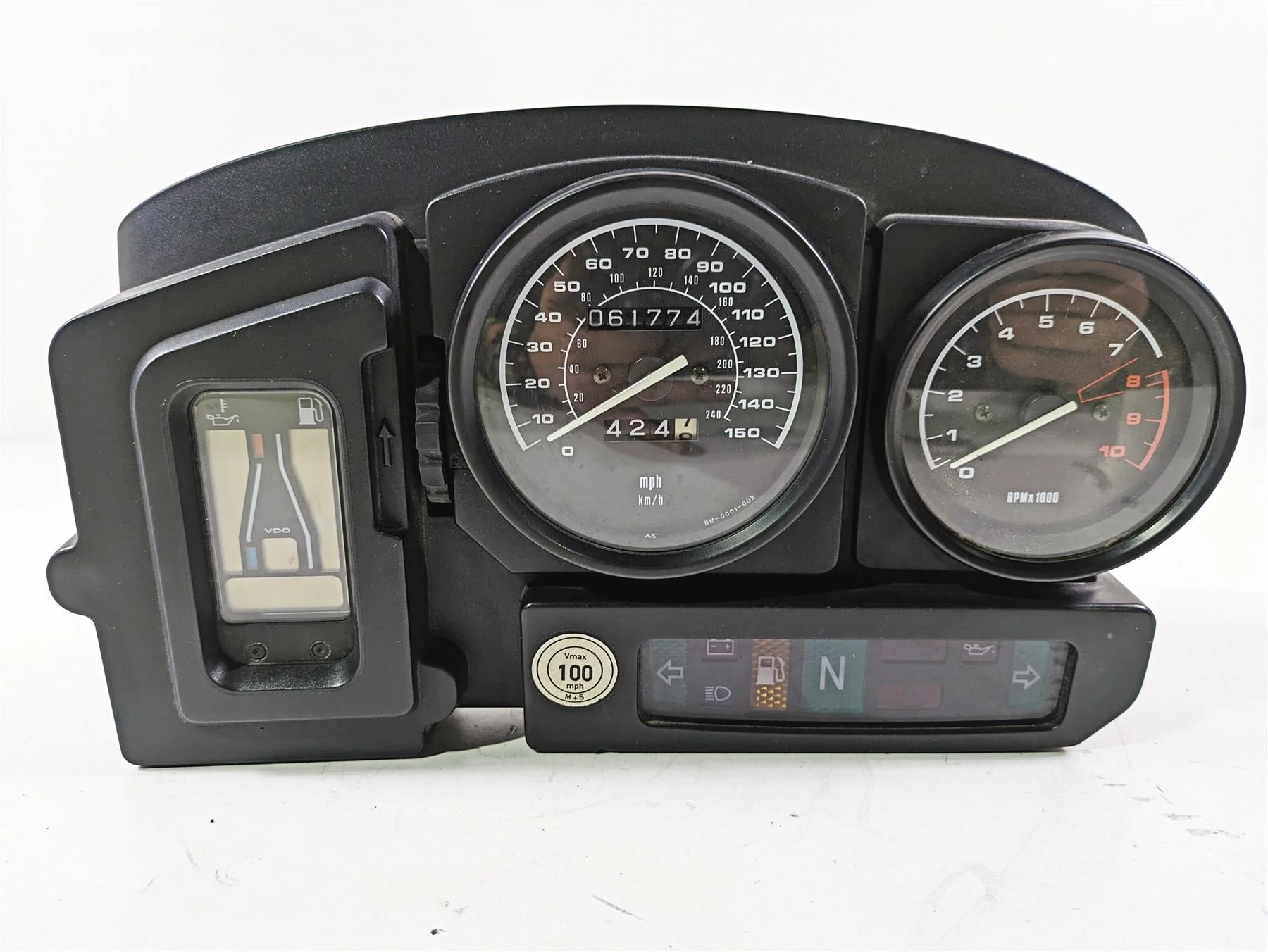2004 BMW R1150GS R21 Speedometer Gauges Tachometer Instrument Lights 62122350609 - Image 6