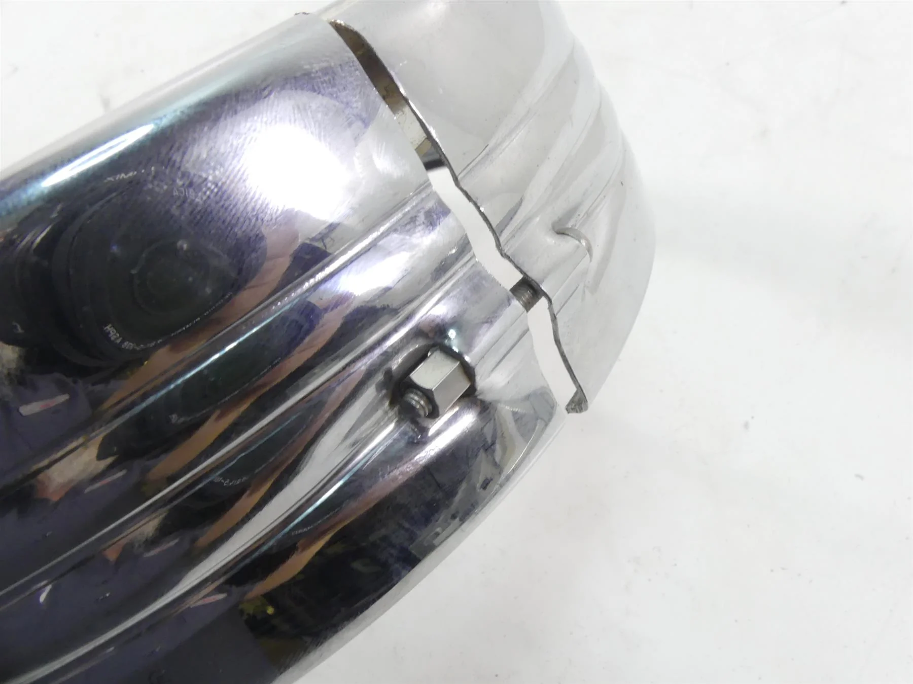 2004 Harley FLHTC SE CVO Electra Glide Chrome Led Headlight Halo Ring - Image 8
