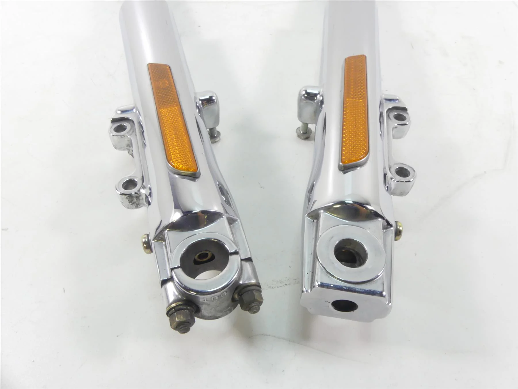 2004 Harley FLHTC SE CVO Electra Glide Chrome Strgt 41mm Front Forks 45500168 - Image 11