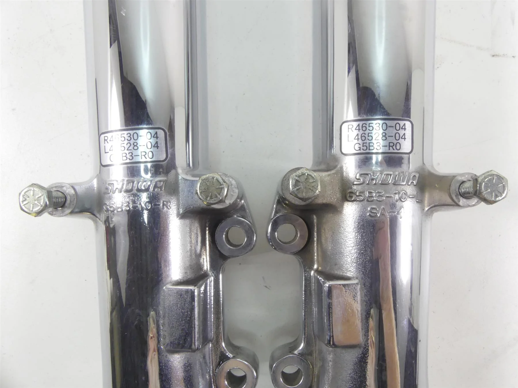 2004 Harley FLHTC SE CVO Electra Glide Chrome Strgt 41mm Front Forks 45500168 - Image 3