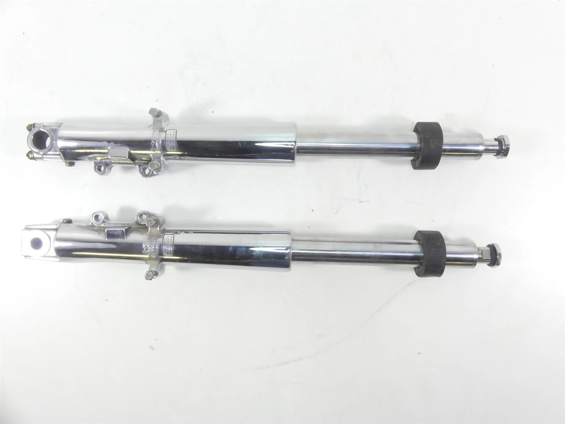 2004 Harley FLHTC SE CVO Electra Glide Chrome Strgt 41mm Front Forks 45500168 - Image 4