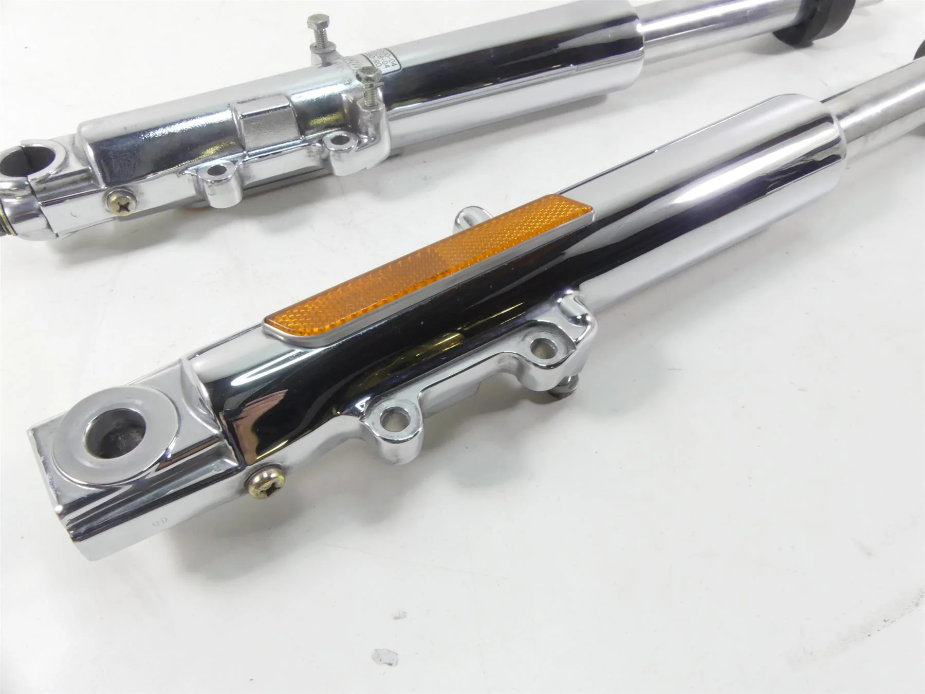 2004 Harley FLHTC SE CVO Electra Glide Chrome Strgt 41mm Front Forks 45500168 - Image 8