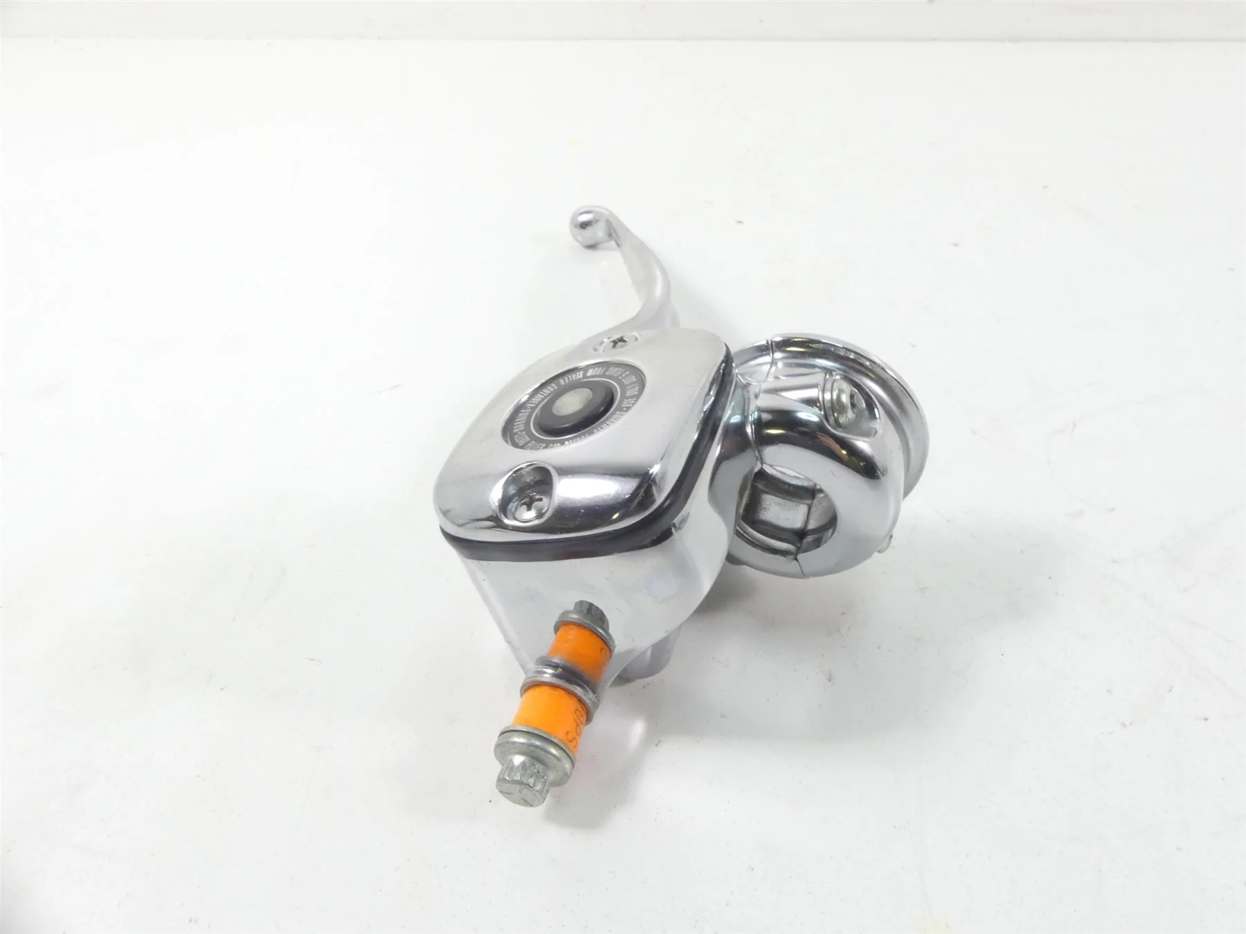 2004 Harley FLHTC SE CVO Electra Glide Front Chrome Brake Master Cylind 45179-02 - Image 3