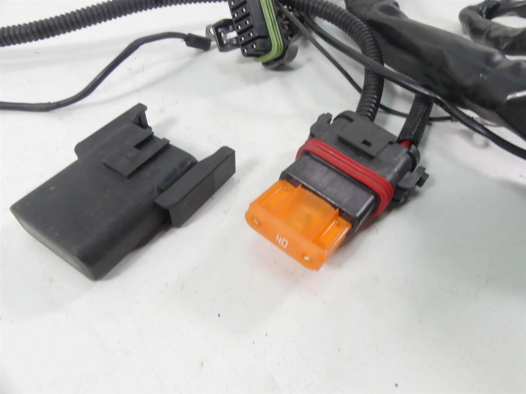 2004 Harley FLHTC SE CVO Electra Glide Main Wiring Harness -No Cuts 70985-04 - Image 7