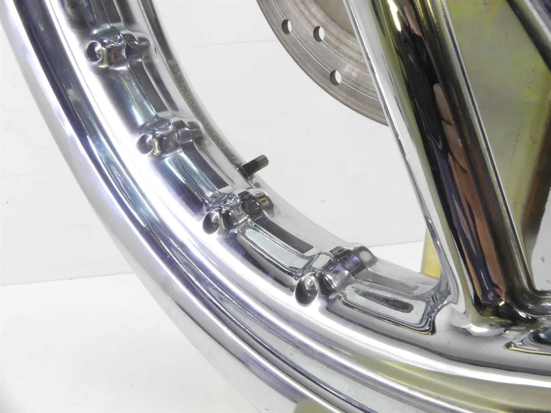 2004 Harley FLHTC SE CVO Electra Glide Straight Rear Wheel Rim 16x3 43482-04 - Image 9