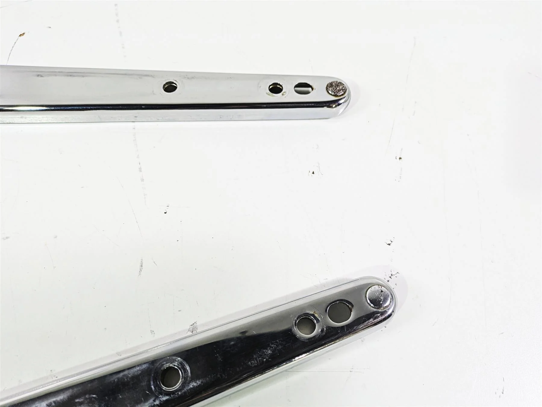2004 Harley FLSTCI Softail Heritage Rear Fender Chrome Braces 59955-03 59954-03 - Image 5