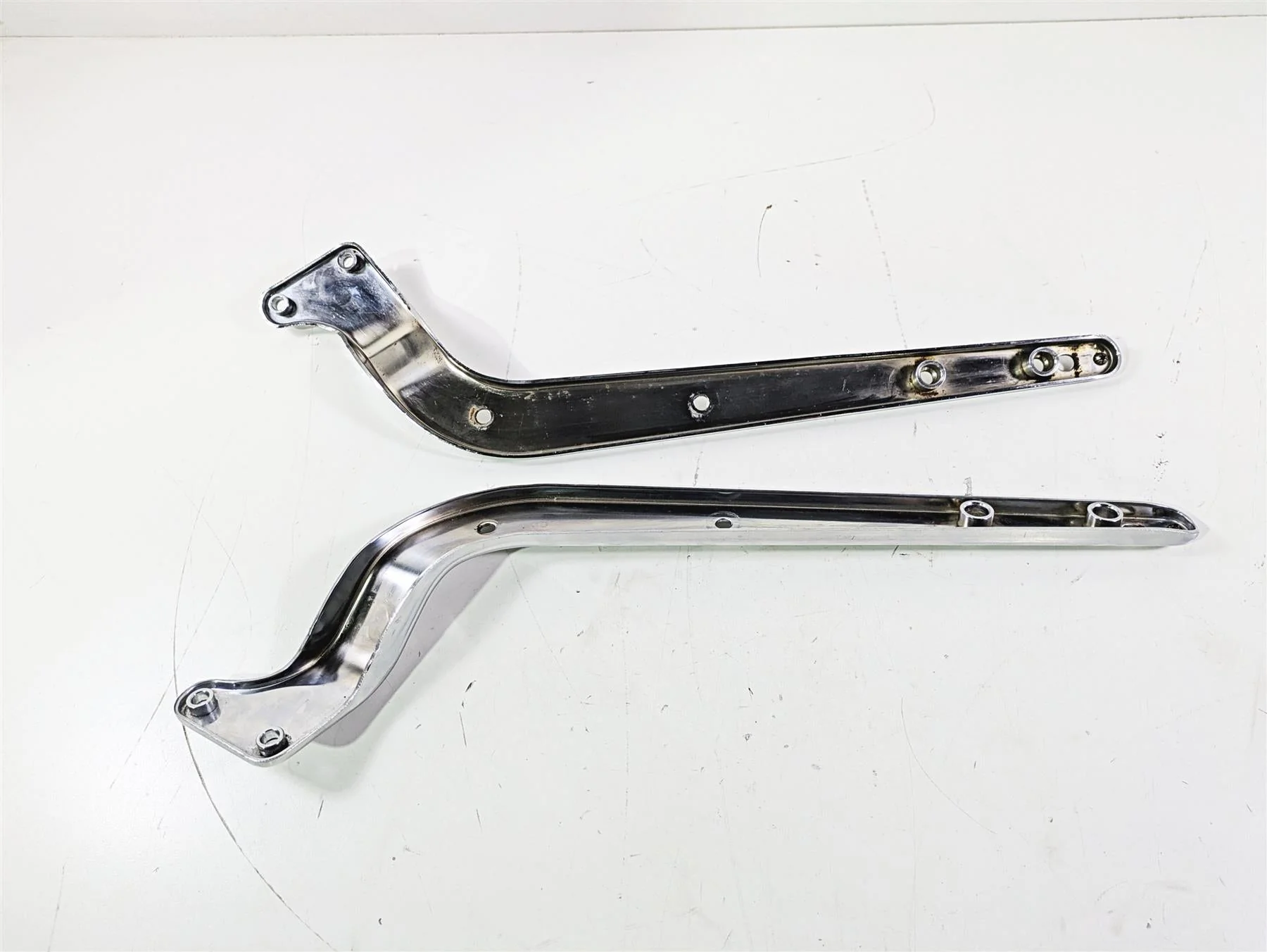 2004 Harley FLSTCI Softail Heritage Rear Fender Chrome Braces 59955-03 59954-03 - Image 7