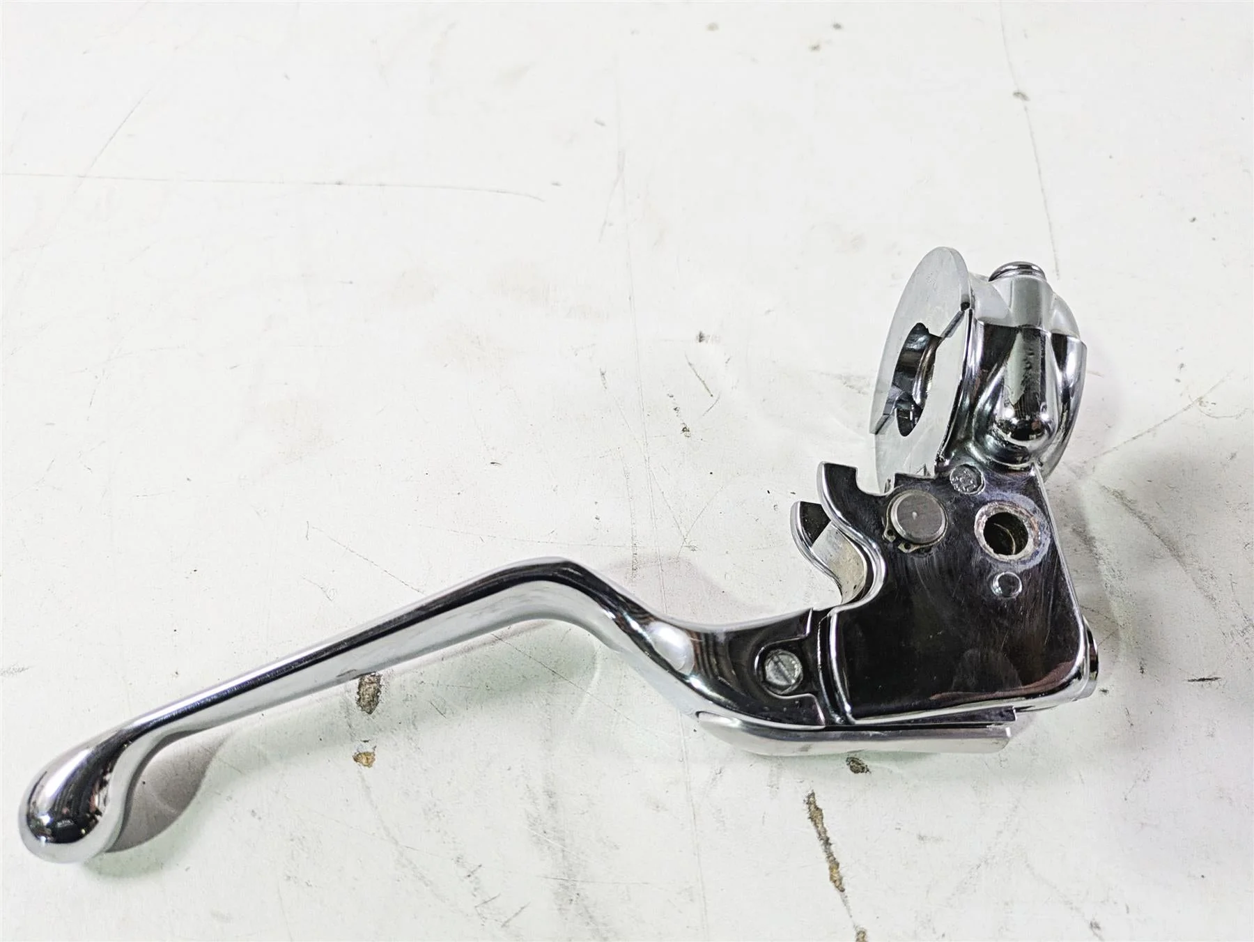 2004 Harley Softail FLSTF Fat Boy Chrome Brake Master Cylinder Set 9/16 45019-96 - Image 9