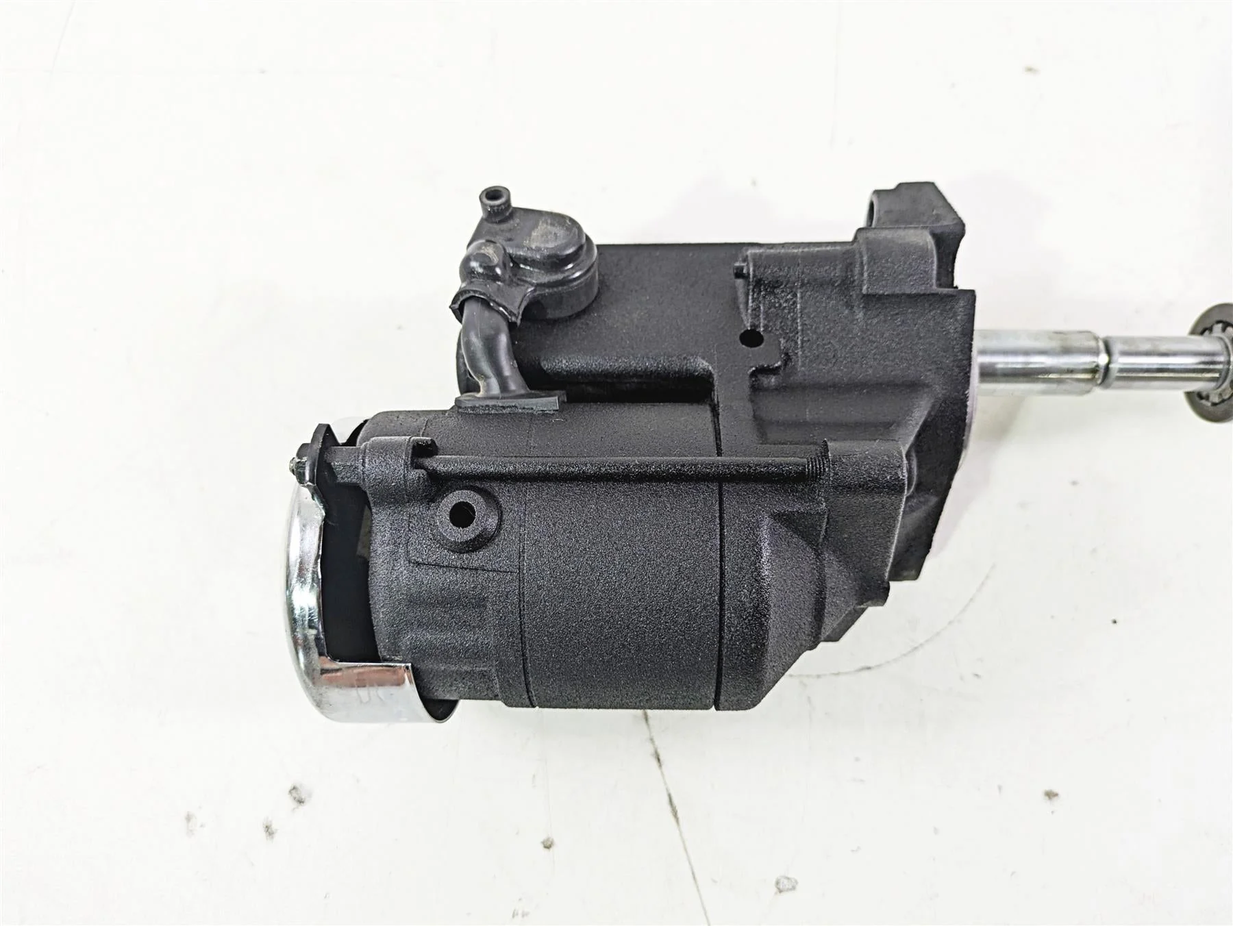 2004 Harley Softail FLSTF Fat Boy Engine Starter Motor + Cover 31612-09 - Image 10