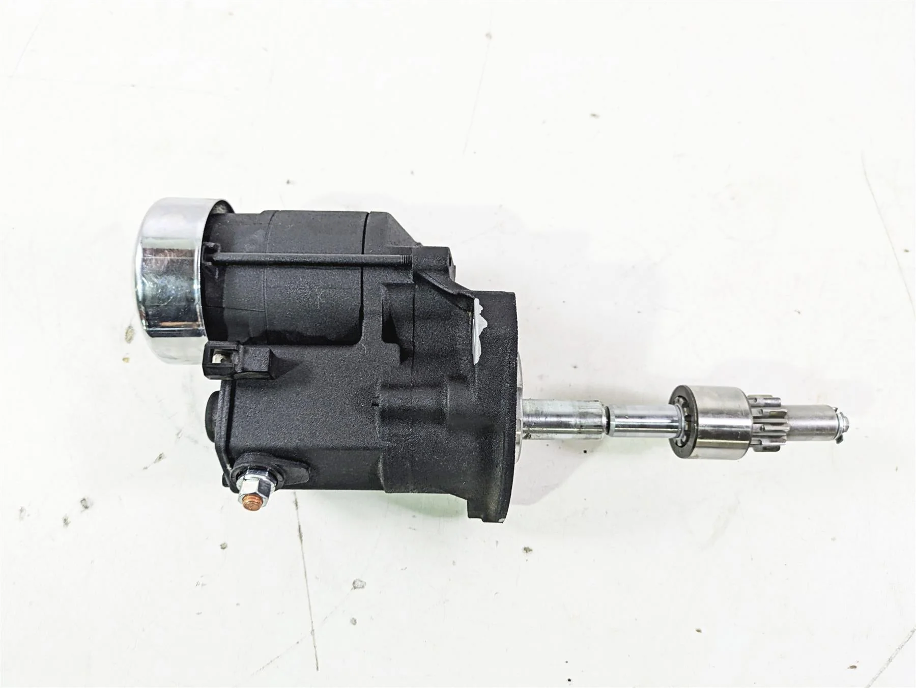 2004 Harley Softail FLSTF Fat Boy Engine Starter Motor + Cover 31612-09 - Image 5