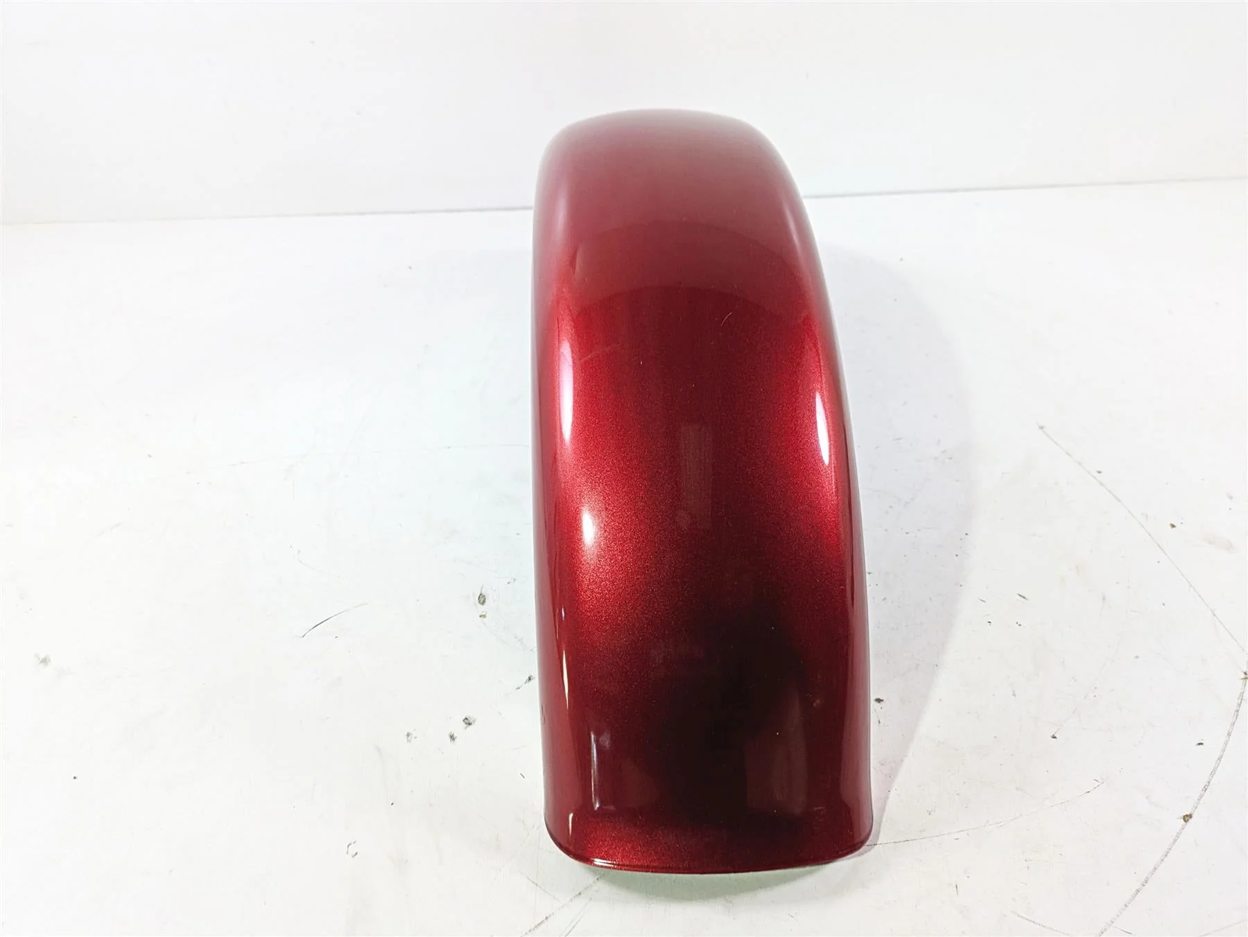 2004 Harley Softail FLSTF Fat Boy Front Fender Sierra Red - Bent 59139-00A - Image 5