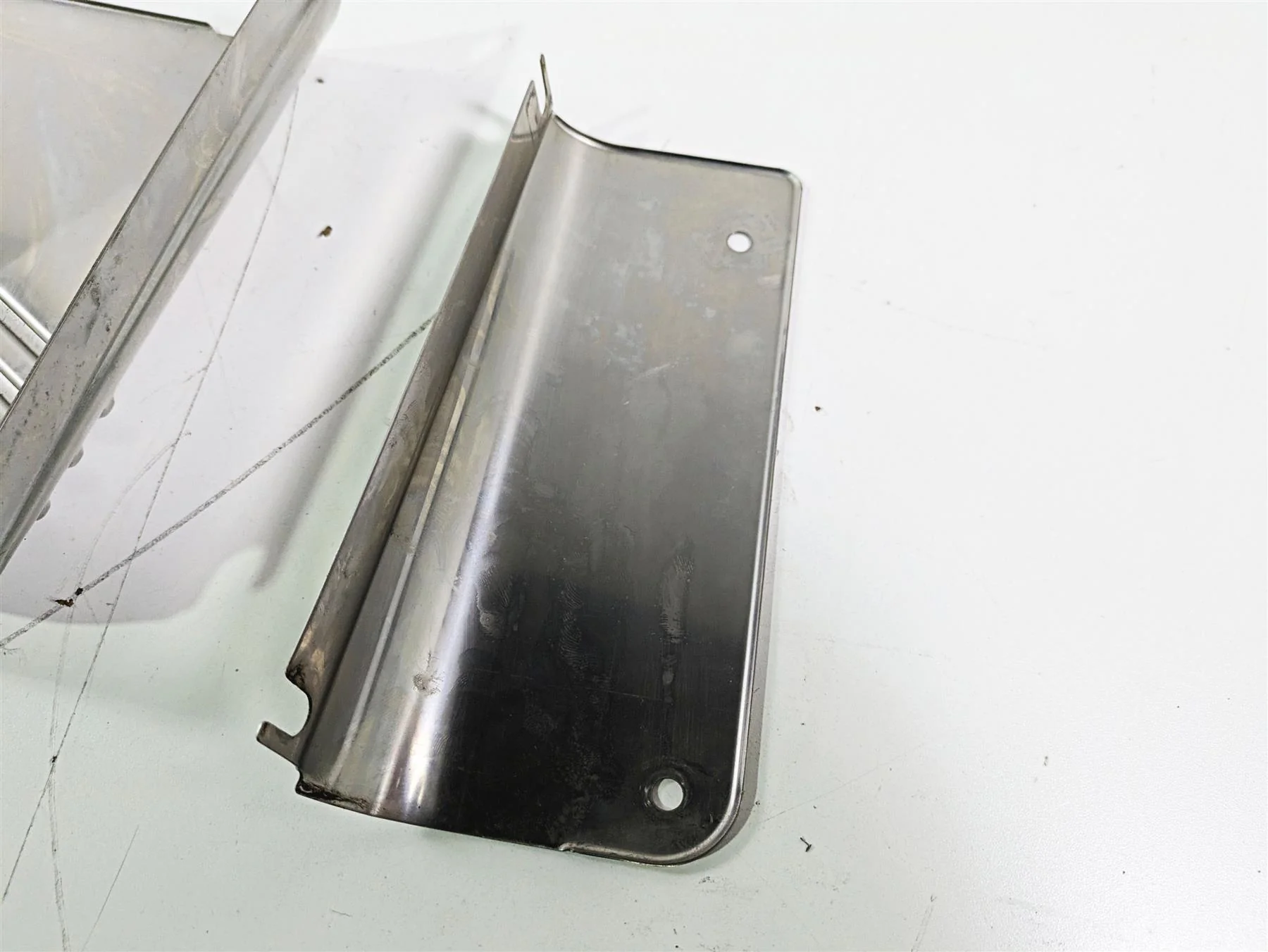 2004 Harley Softail FLSTF Fat Boy Headlight Fork Tube Cover Set 67808-86 - Image 6